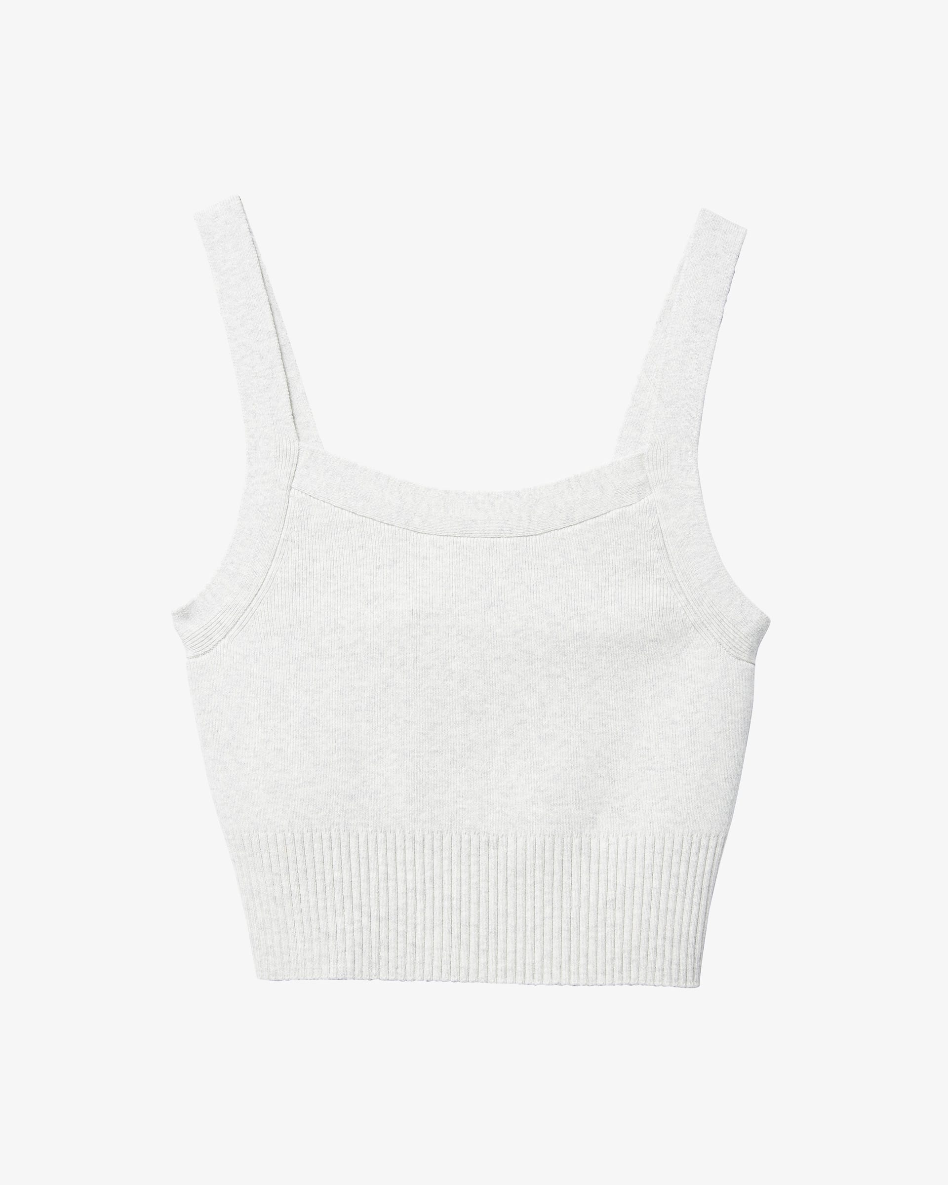 The Cropped Sweater Cami Heathered Fog – Everlane