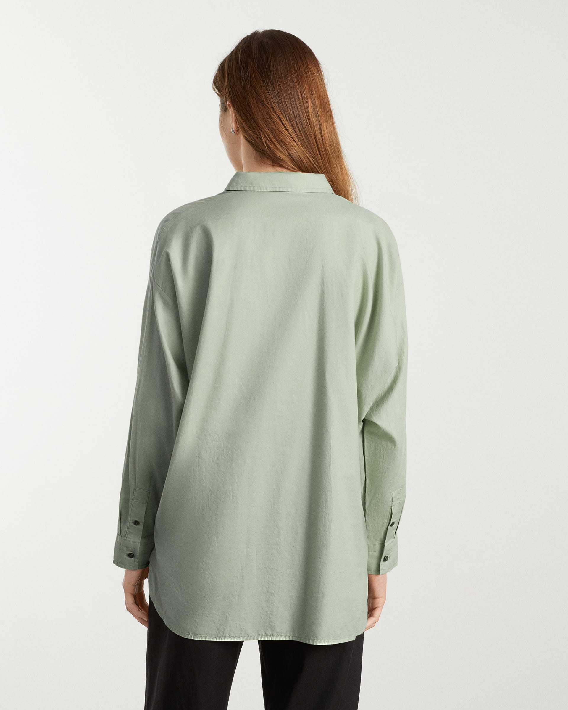 The Oversized Silky Cotton Shirt Laurel – Everlane
