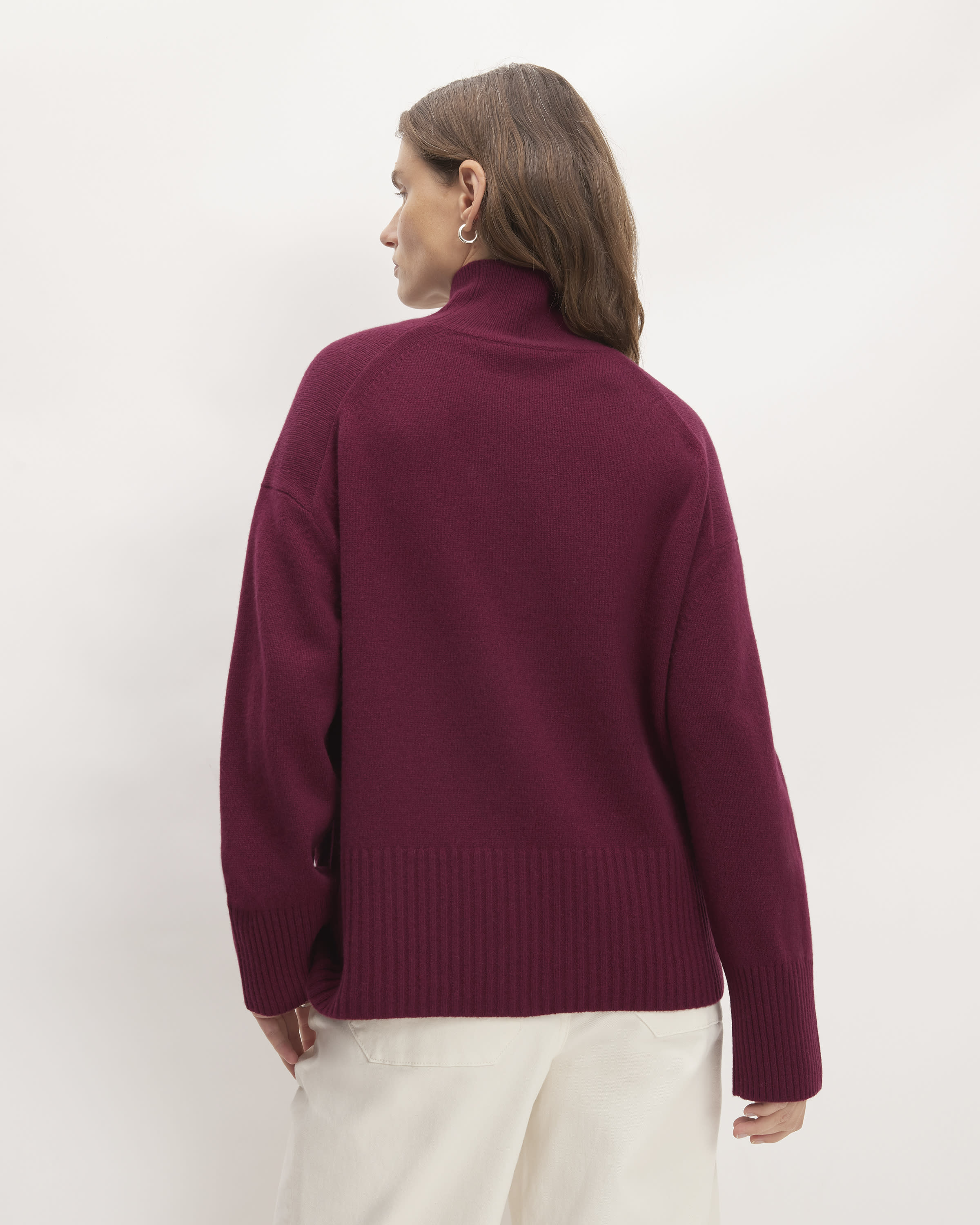 Cashmere Oversized Turtleneck | Ivory