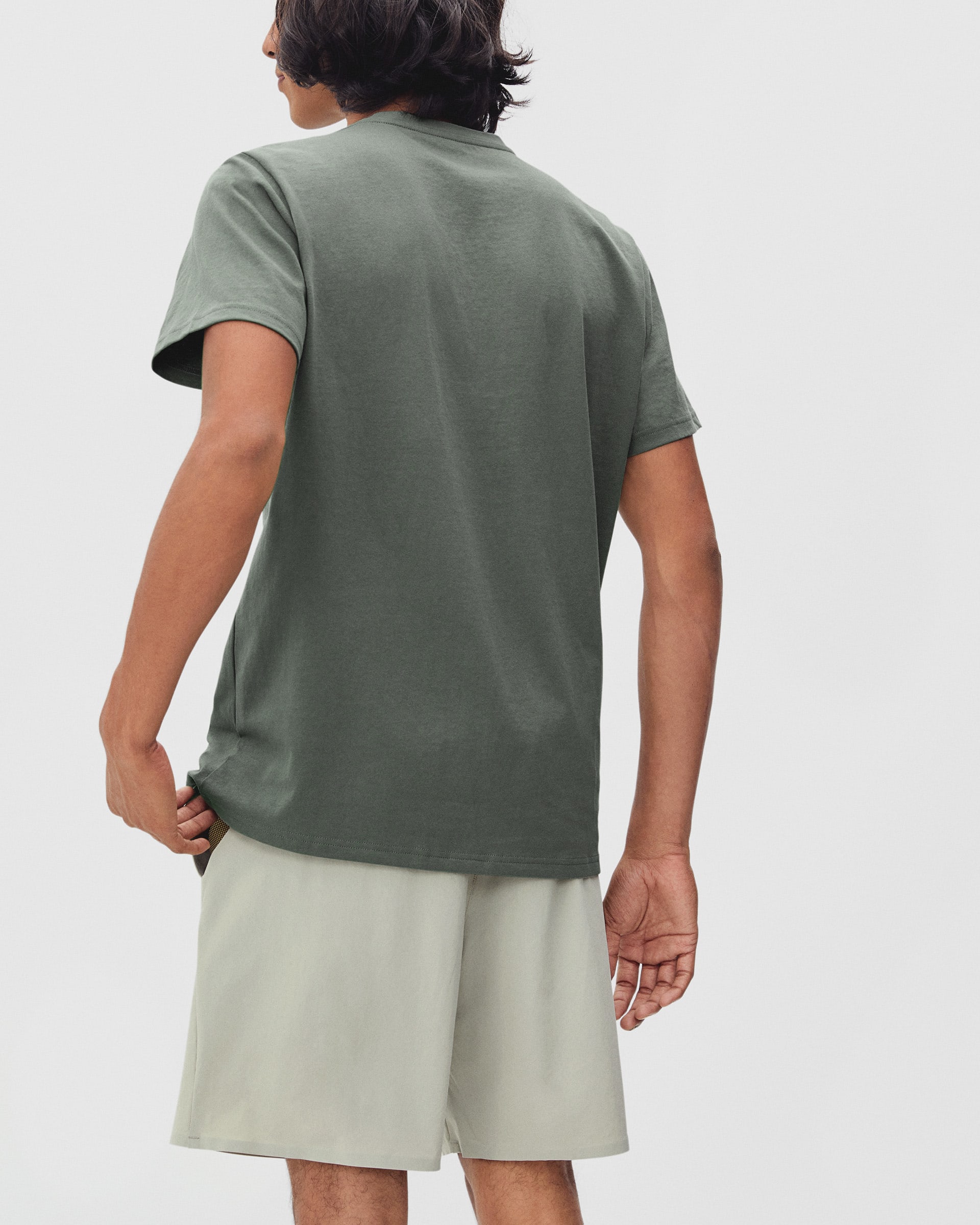 The Premium-Weight Crew | Uniform Dark Sage â Everlane