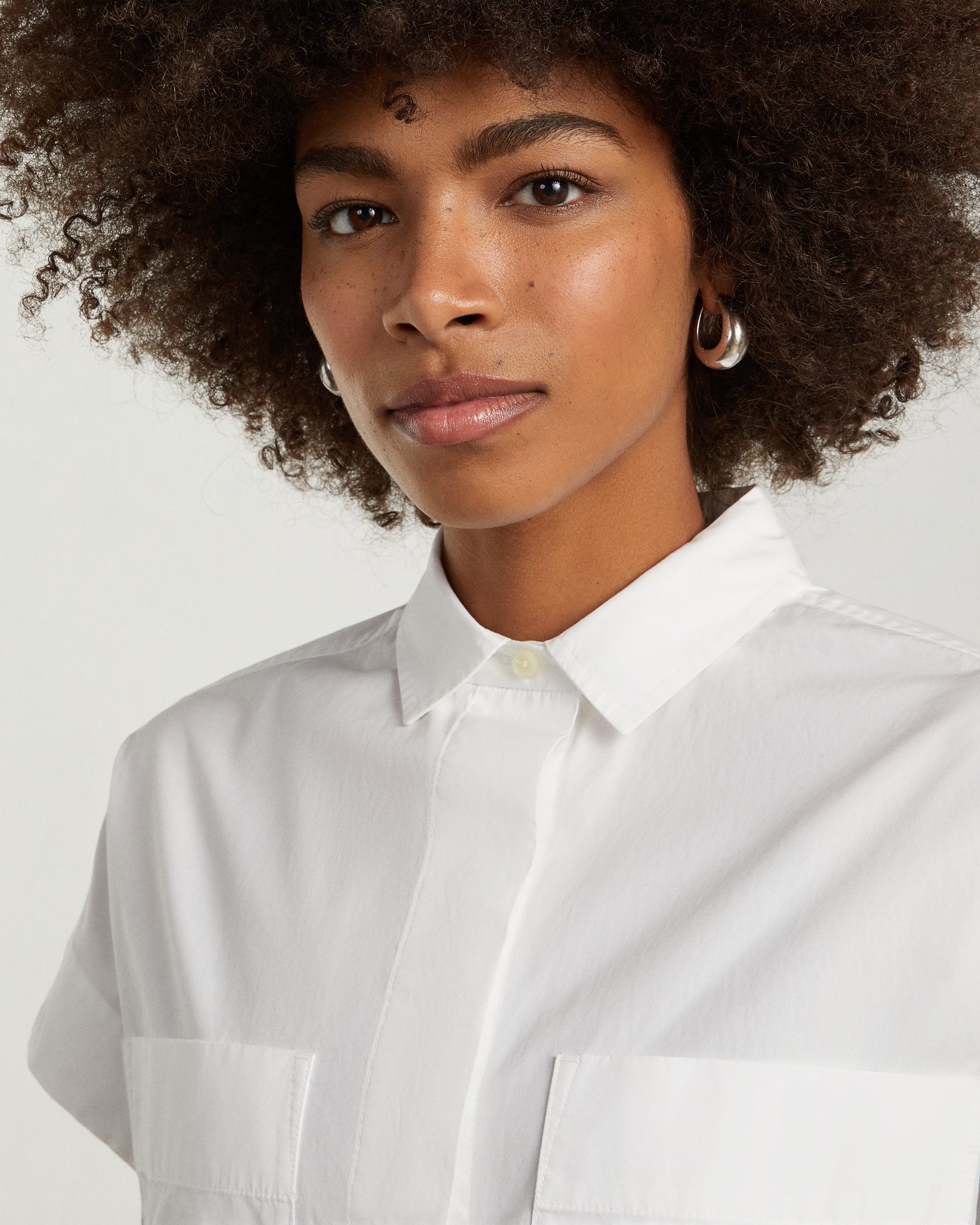 The Short-Sleeve Box Shirt White – Everlane
