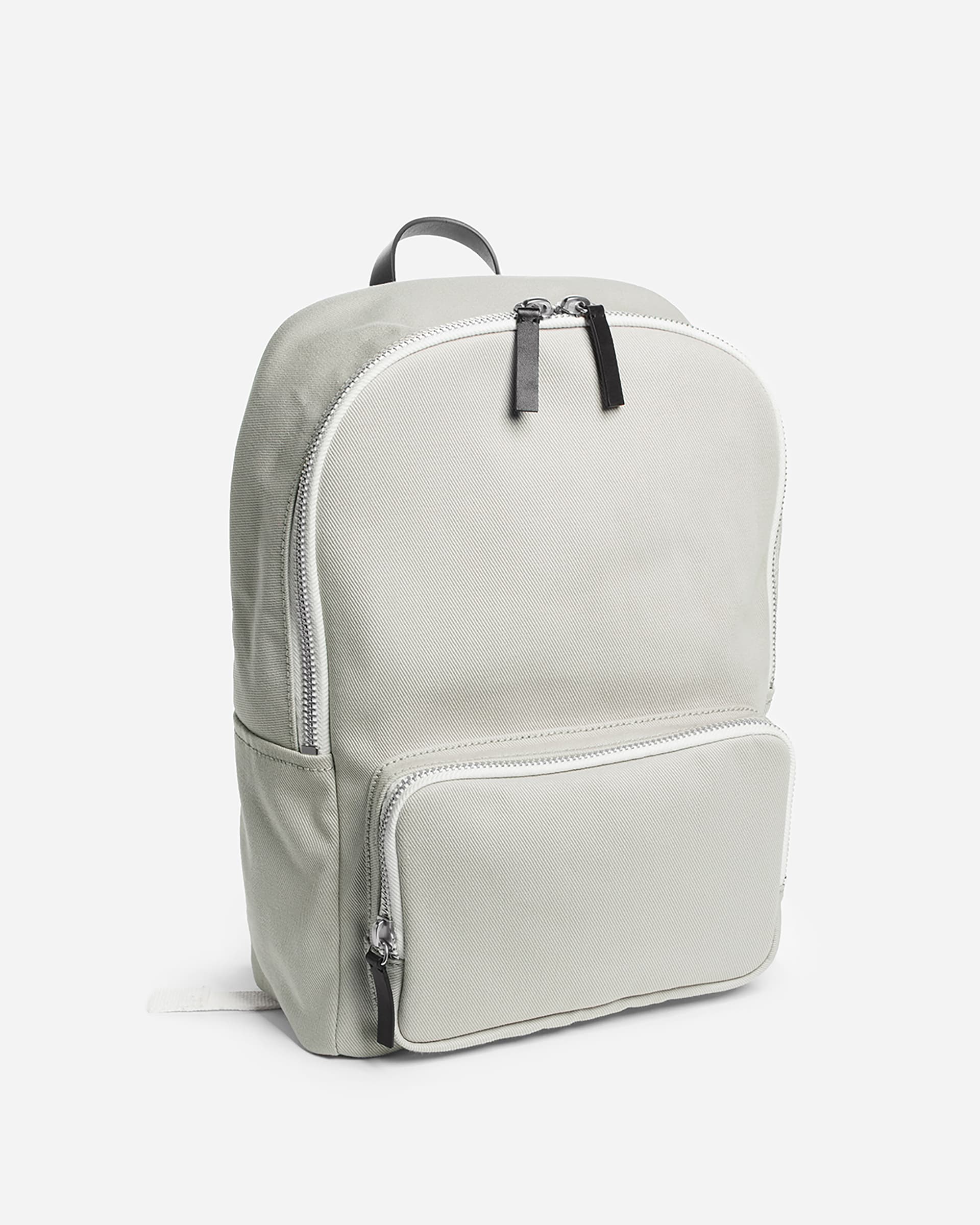 The Modern Zip Backpack - Mini Stone + Black Leather – Everlane