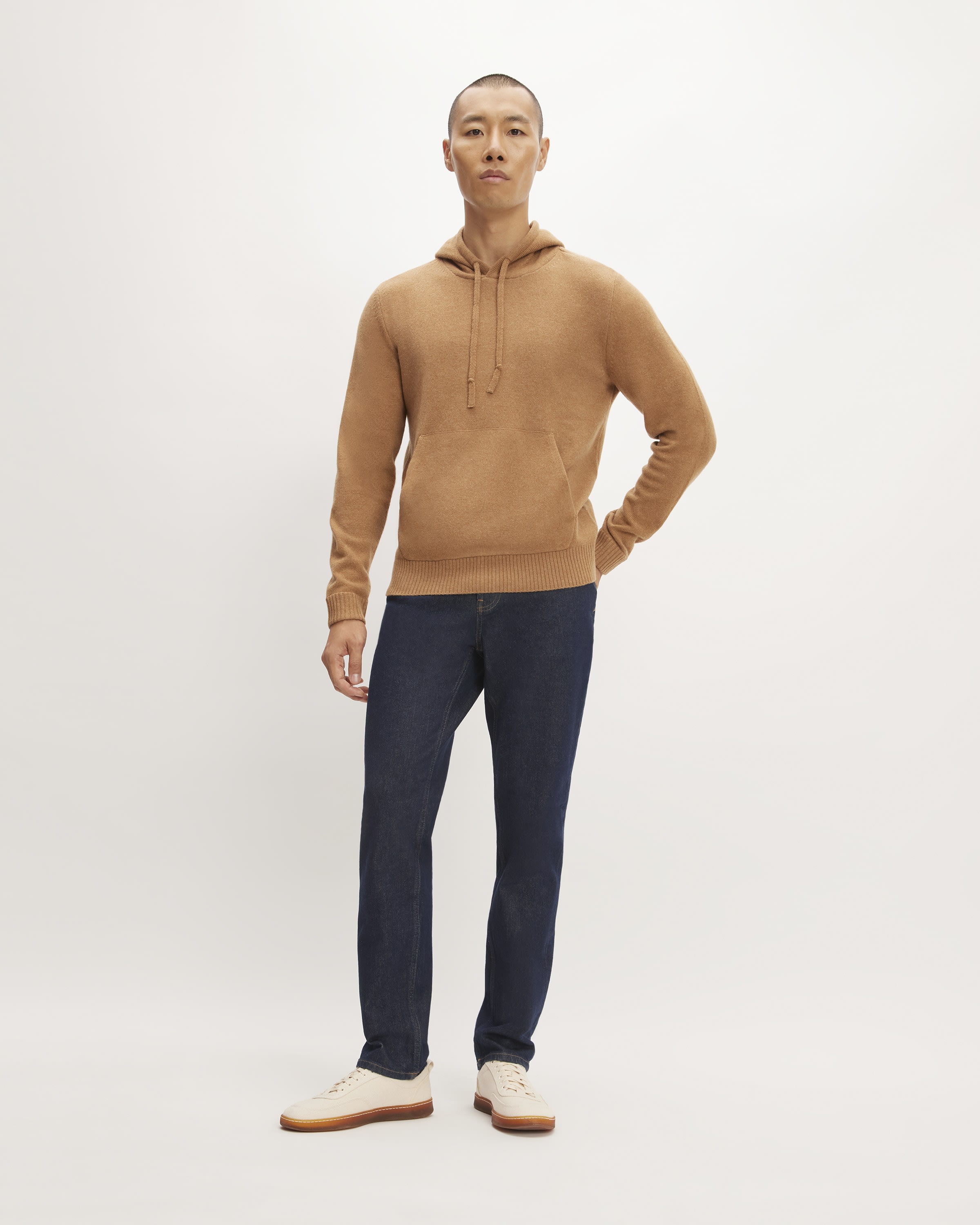 The Felted Merino Hoodie Deep Camel – Everlane
