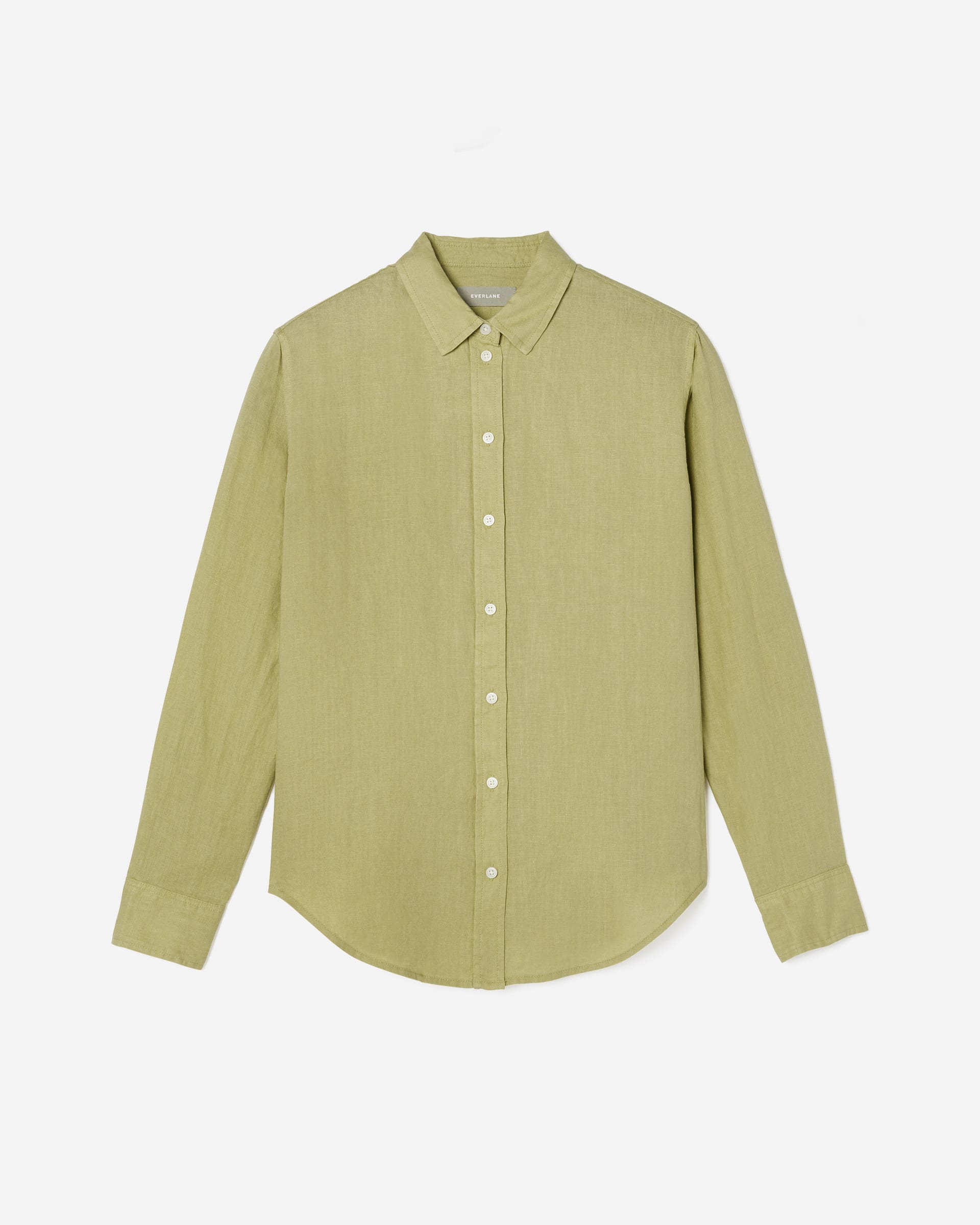The Linen Relaxed Shirt Leek – Everlane