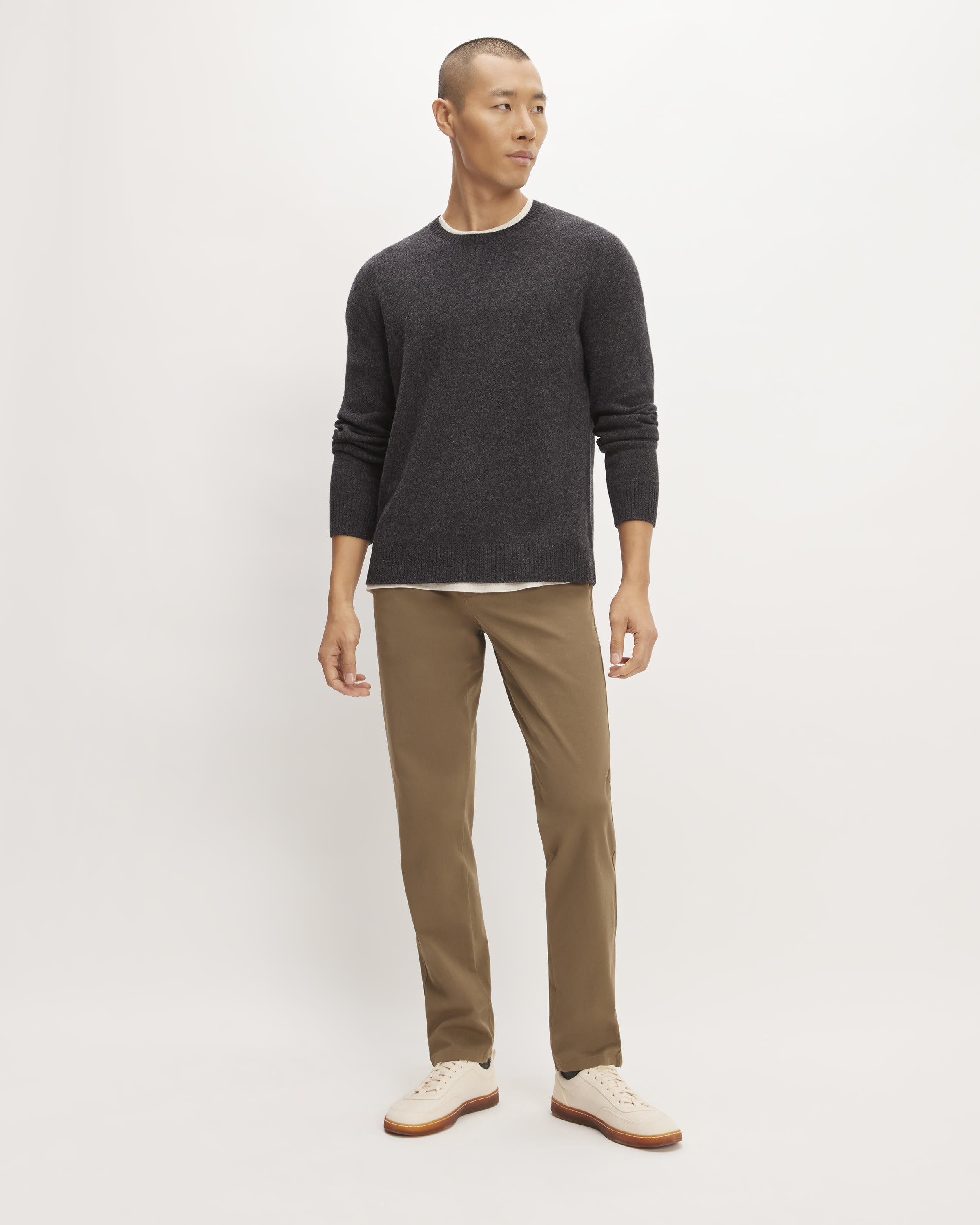 The Premium Merino Crew Neck Sweater Charcoal – Everlane