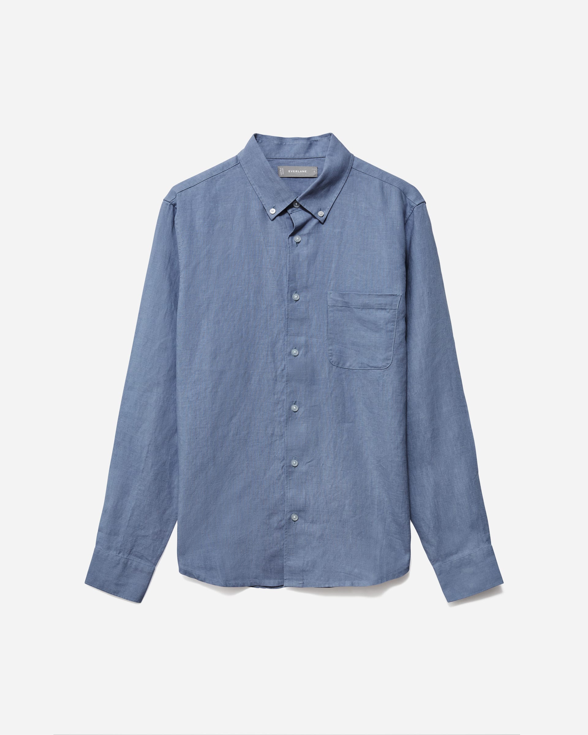 The Linen Standard Fit Shirt Horizon Blue – Everlane
