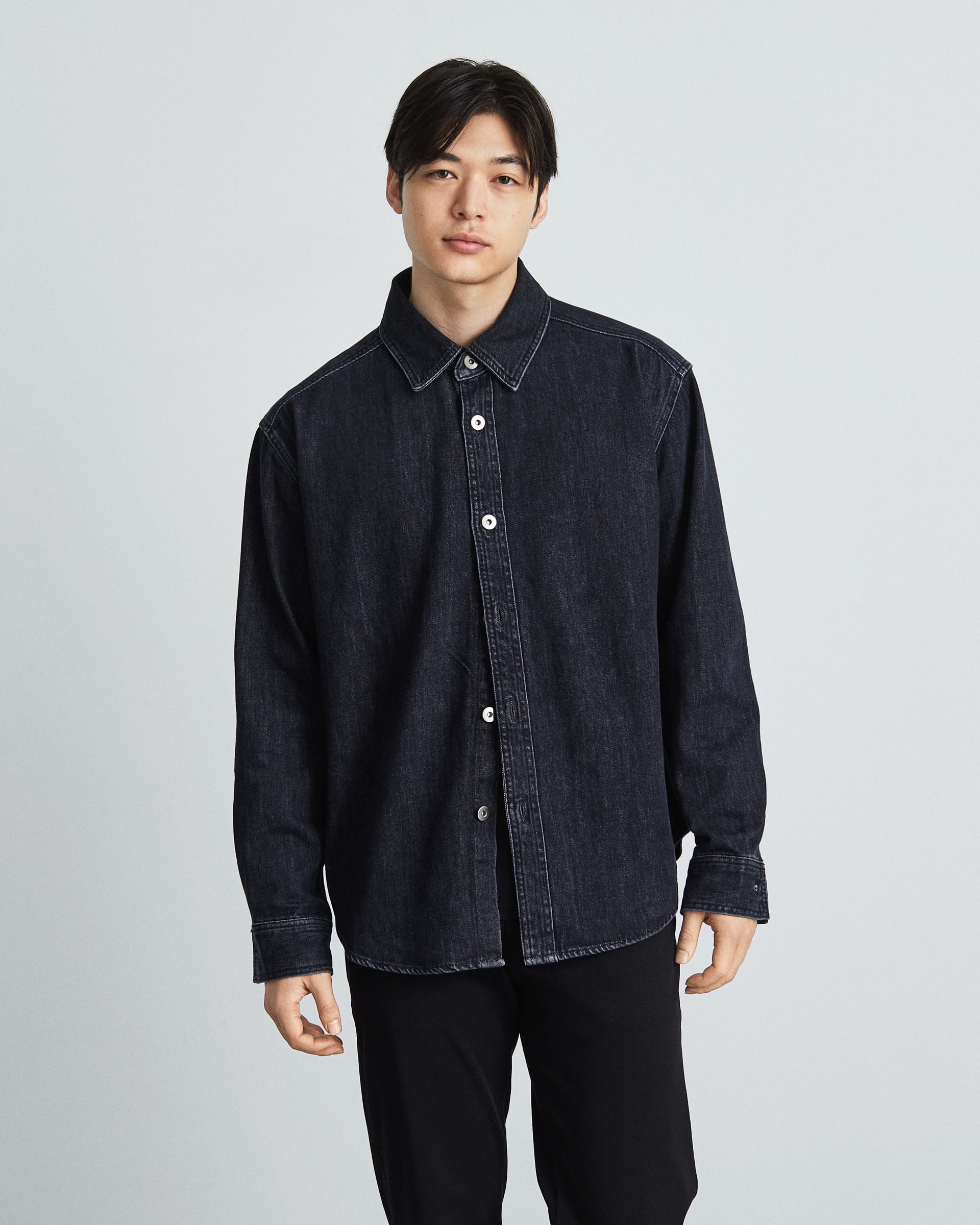 The Denim Overshirt Vintage Black Everlane