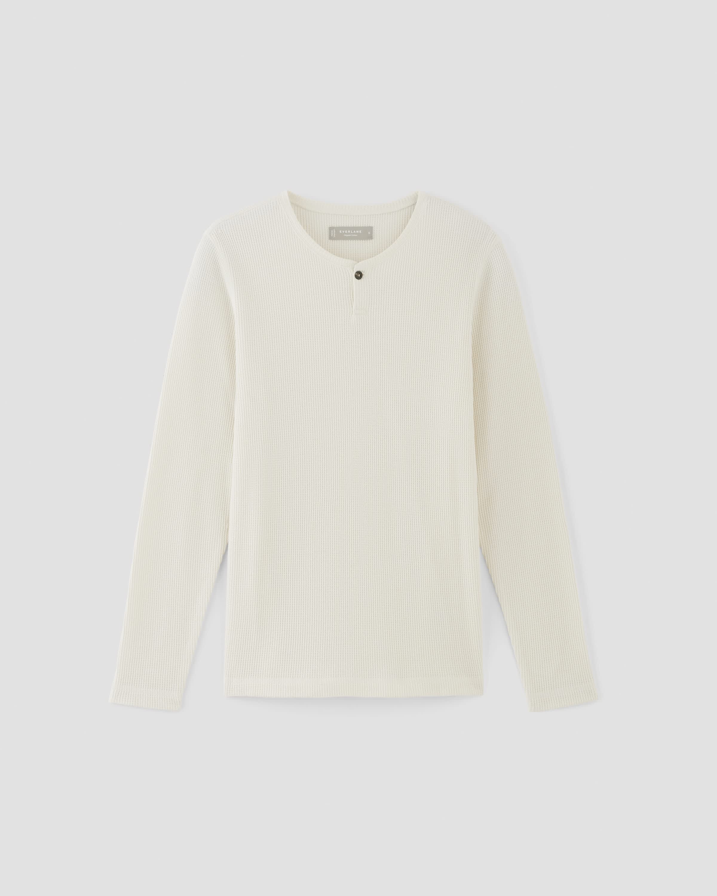 MEN'S SANDSTONE WAFFLE LONG SLEEVE HENLEY