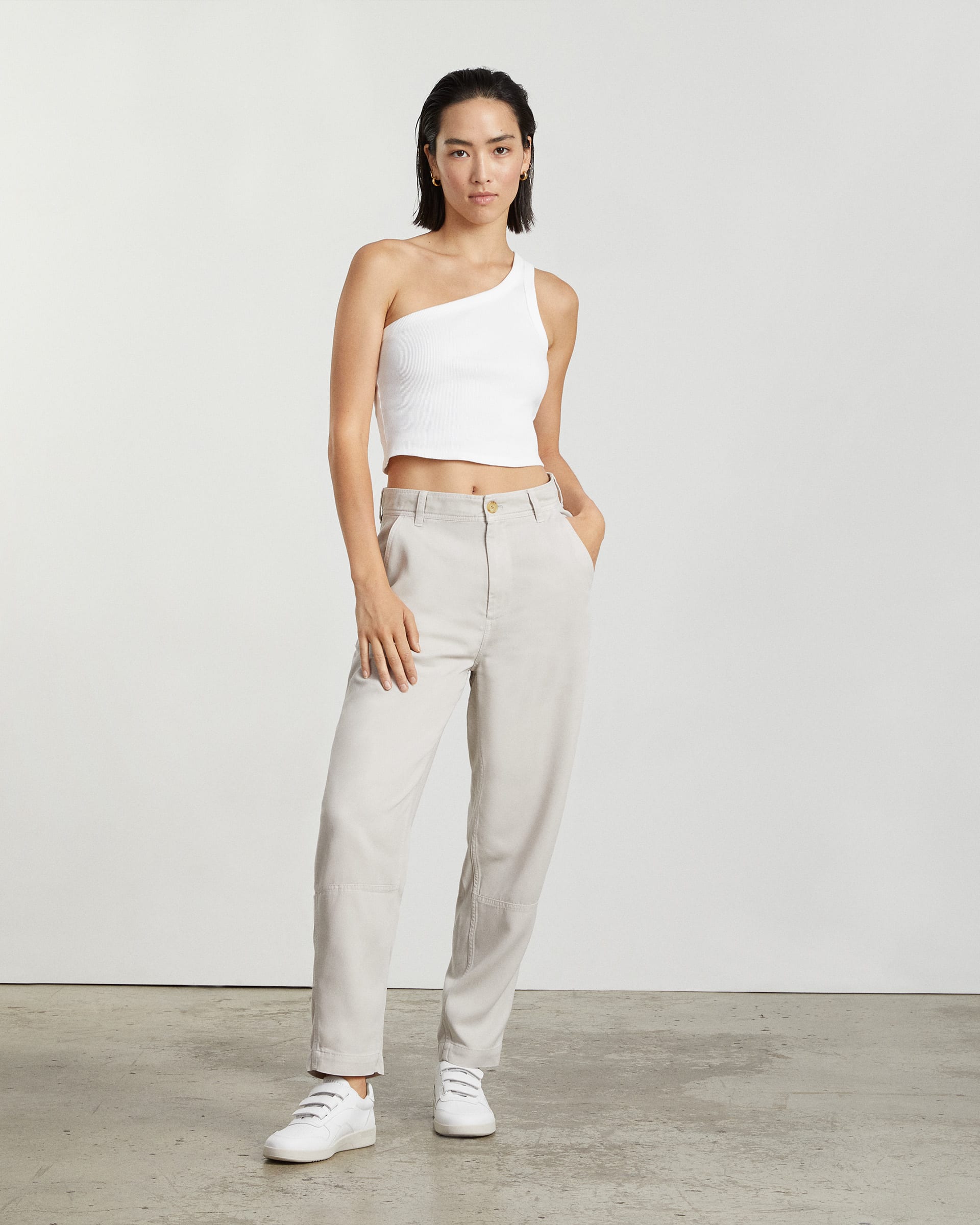 The ReLeather® Velcro Court Sneaker White Everlane