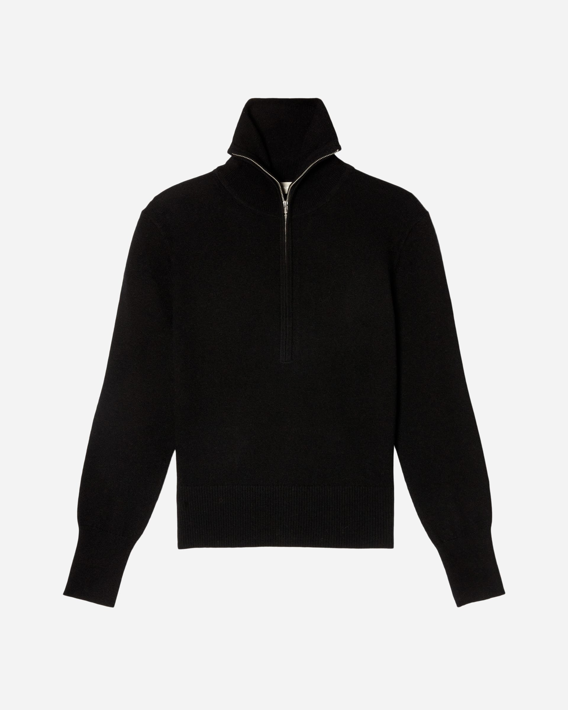 The Luxe Merino Half-Zip Sweater Black – Everlane