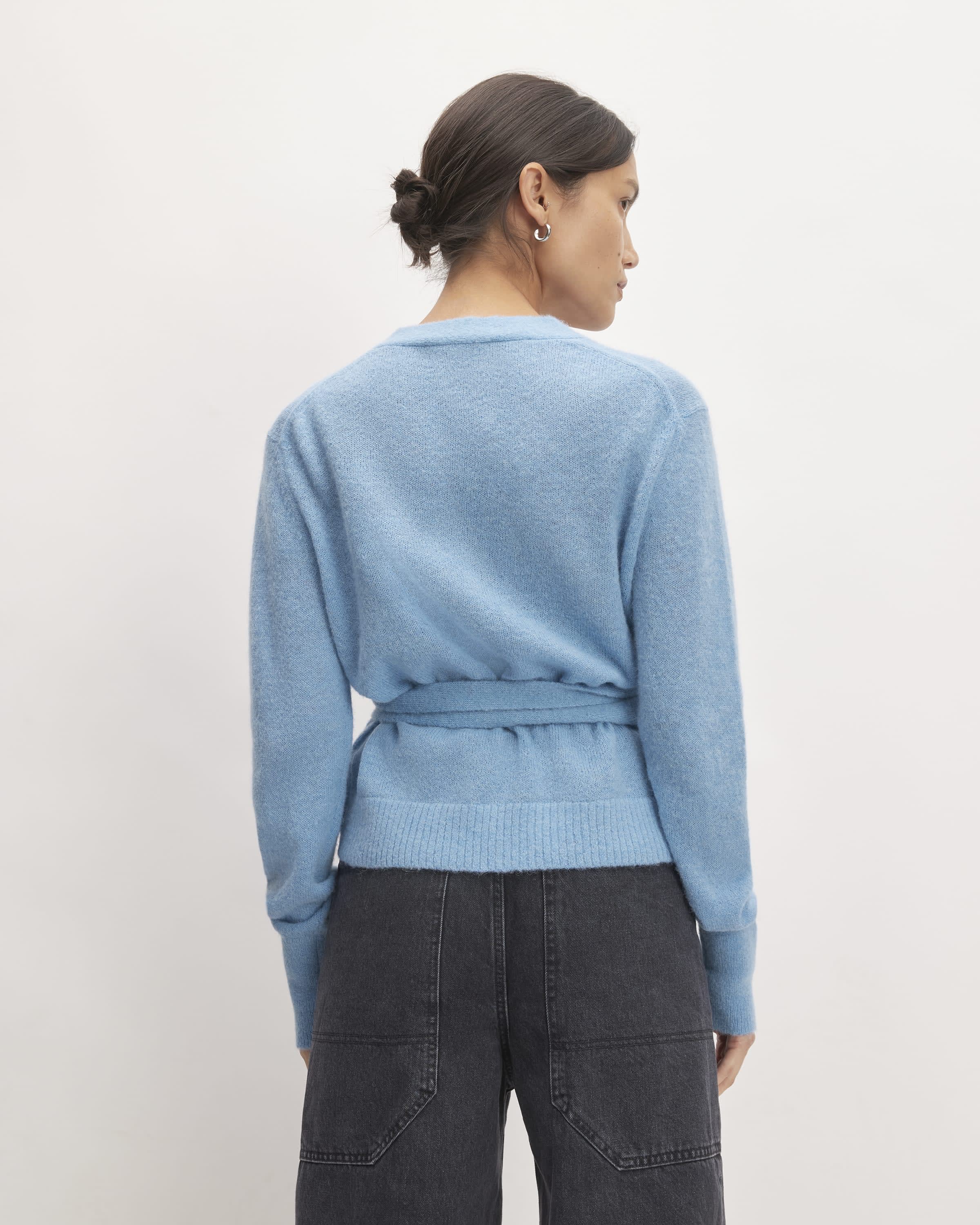 Willow Alpaca Merino Wool Sweater Blue