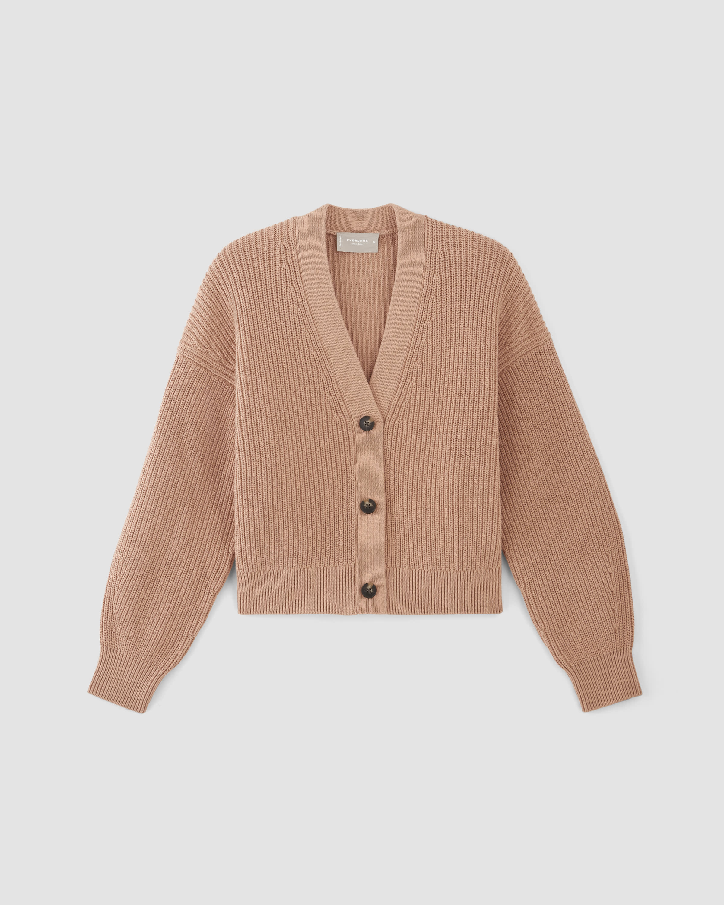 The Organic Cotton Relaxed Cardigan Blush Pink Everlane