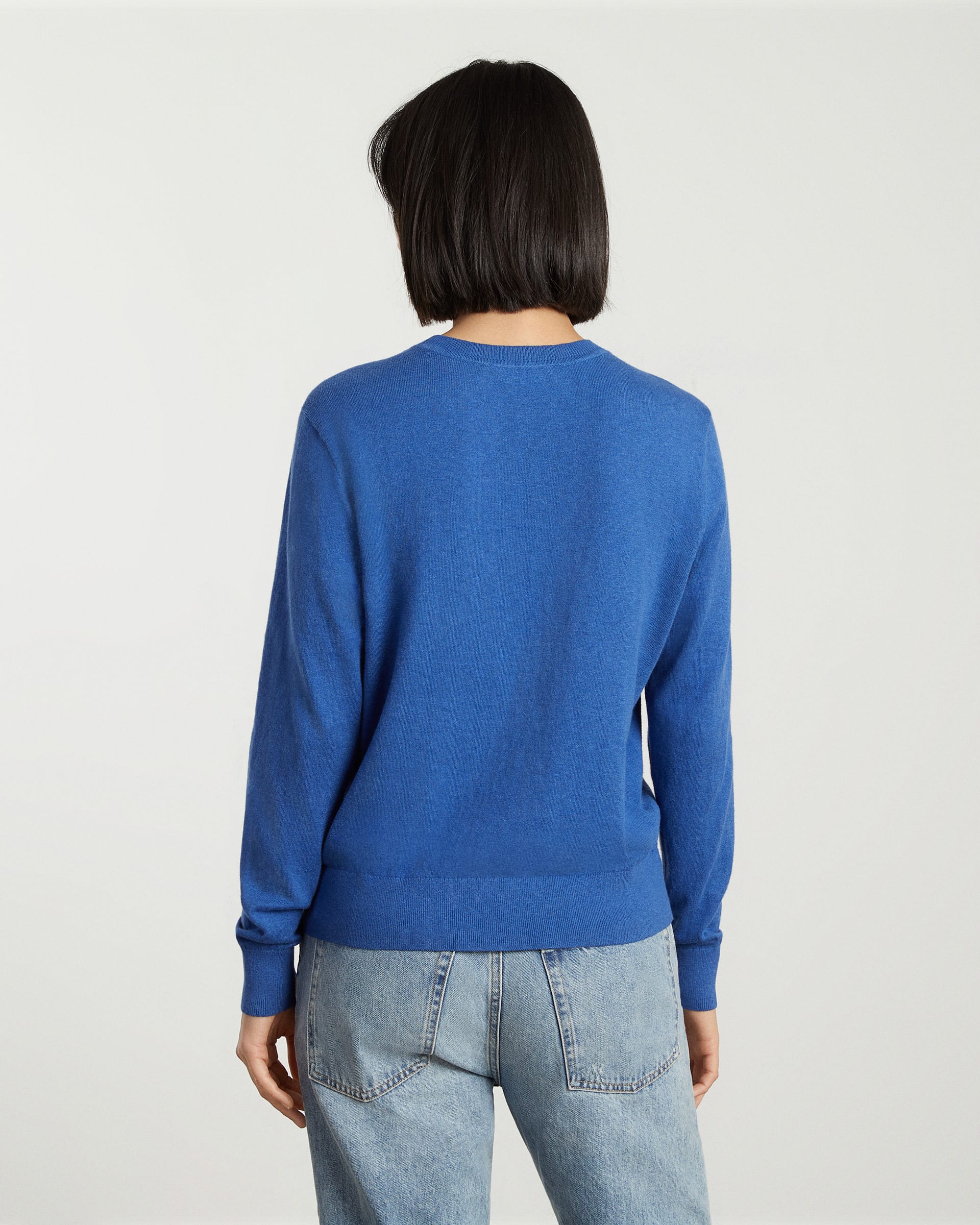 The Organic Cotton Crewneck Sweater Heathered Lapis – Everlane