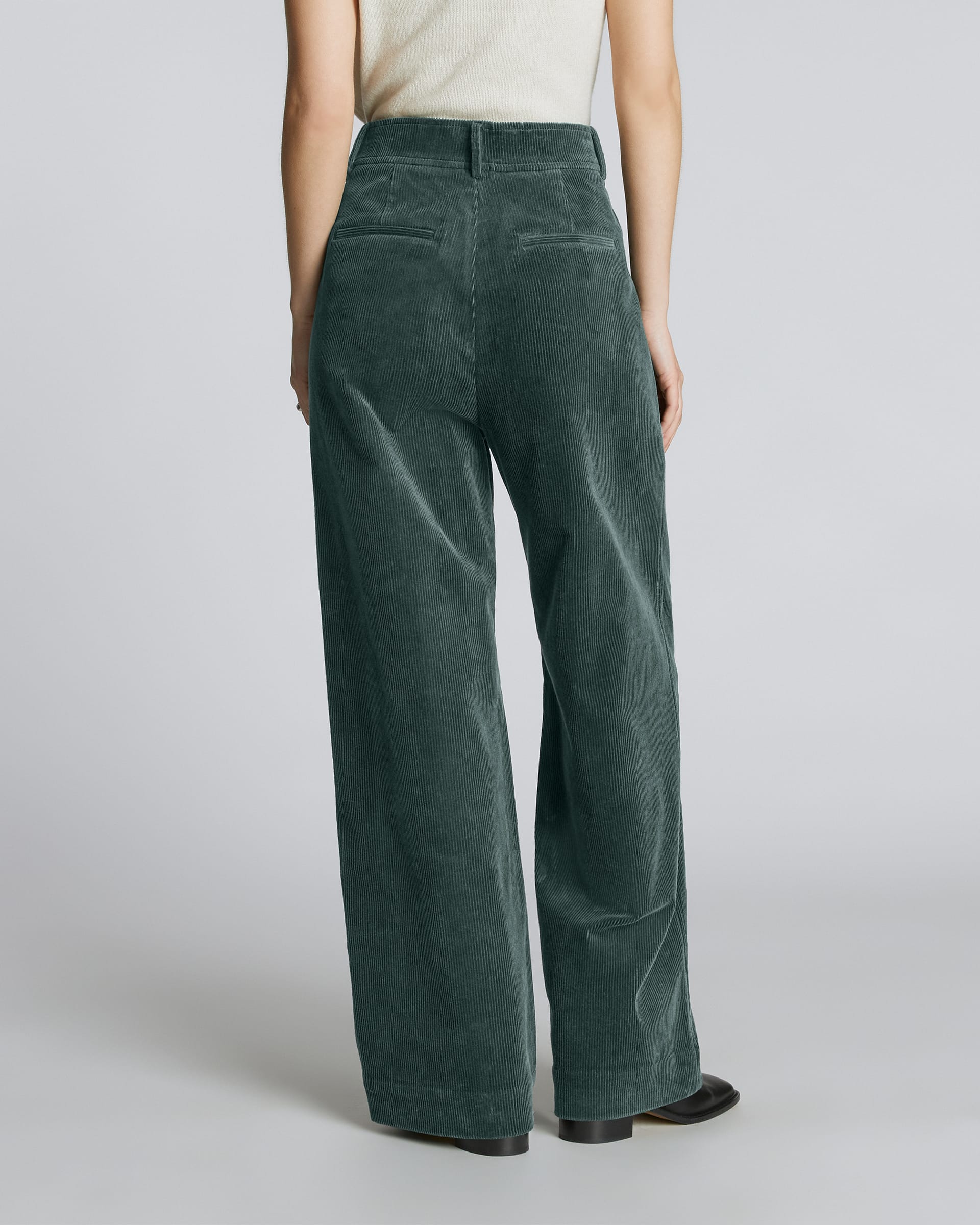 The Corduroy Way-High® Drape Pant Evergreen – Everlane