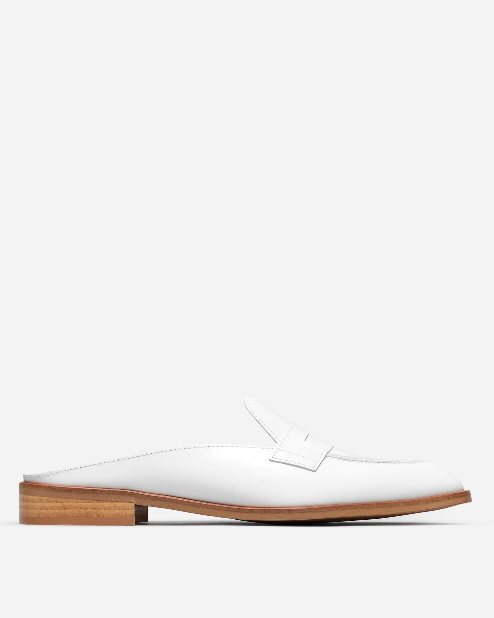 The Modern Penny Loafer Mule White – Everlane