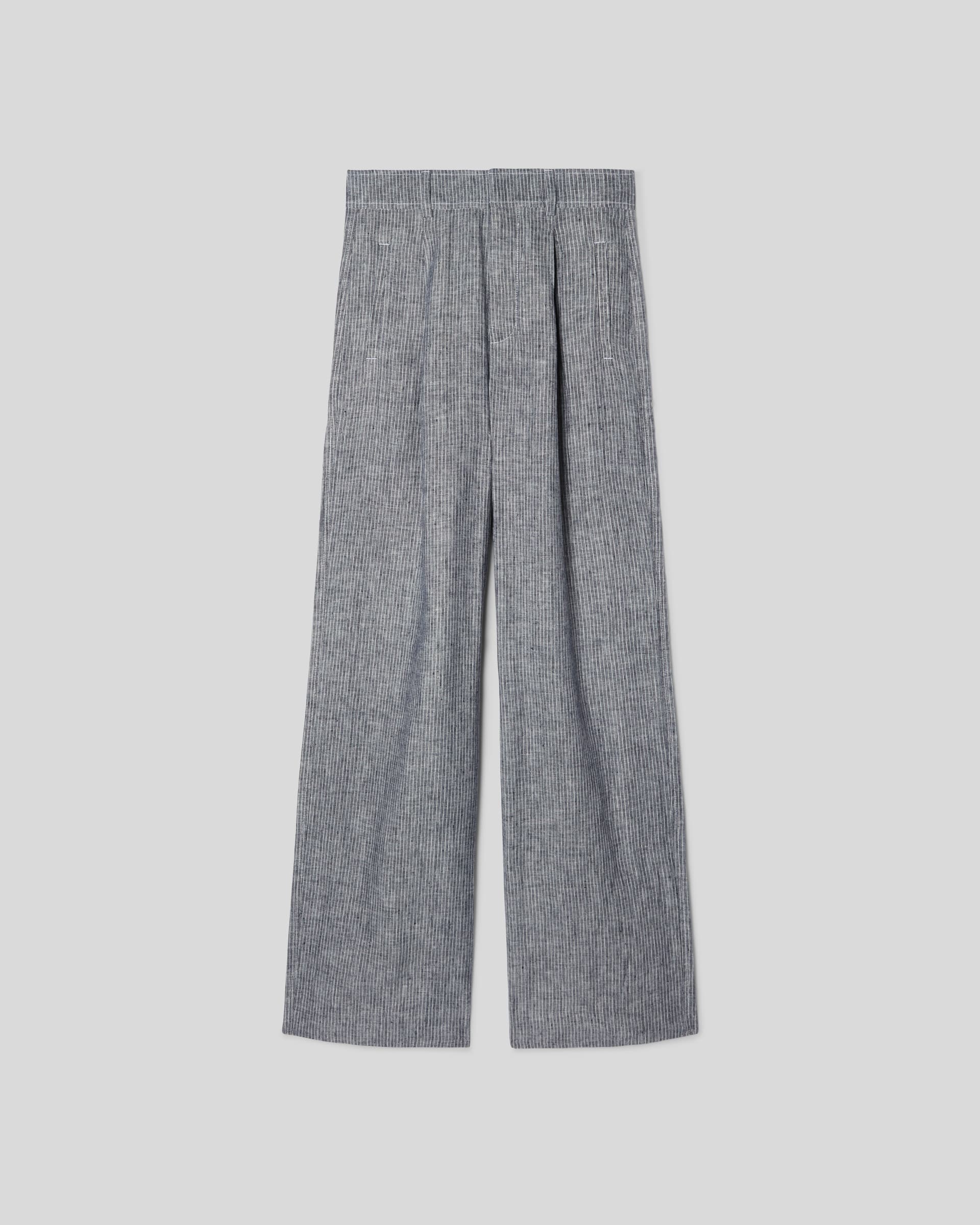 The Linen Way-High® Drape Pant Canvas Tan / Navy – Everlane