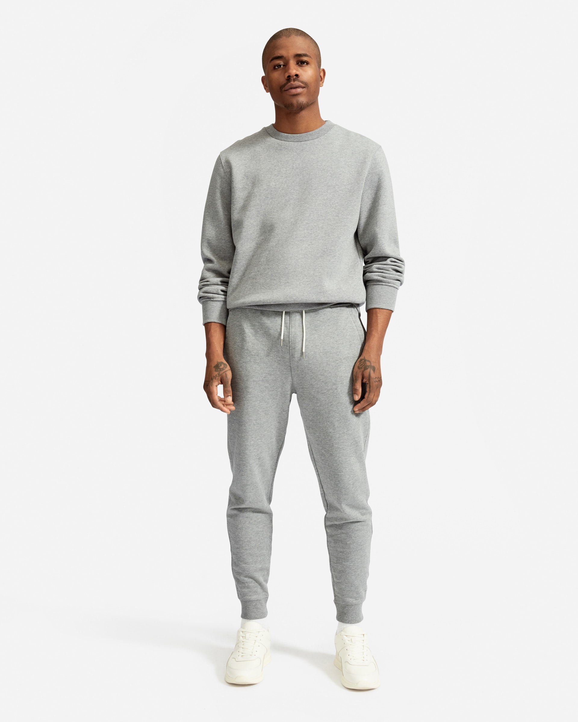 The Classic French Terry Sweatpant Heathered Grey – Everlane