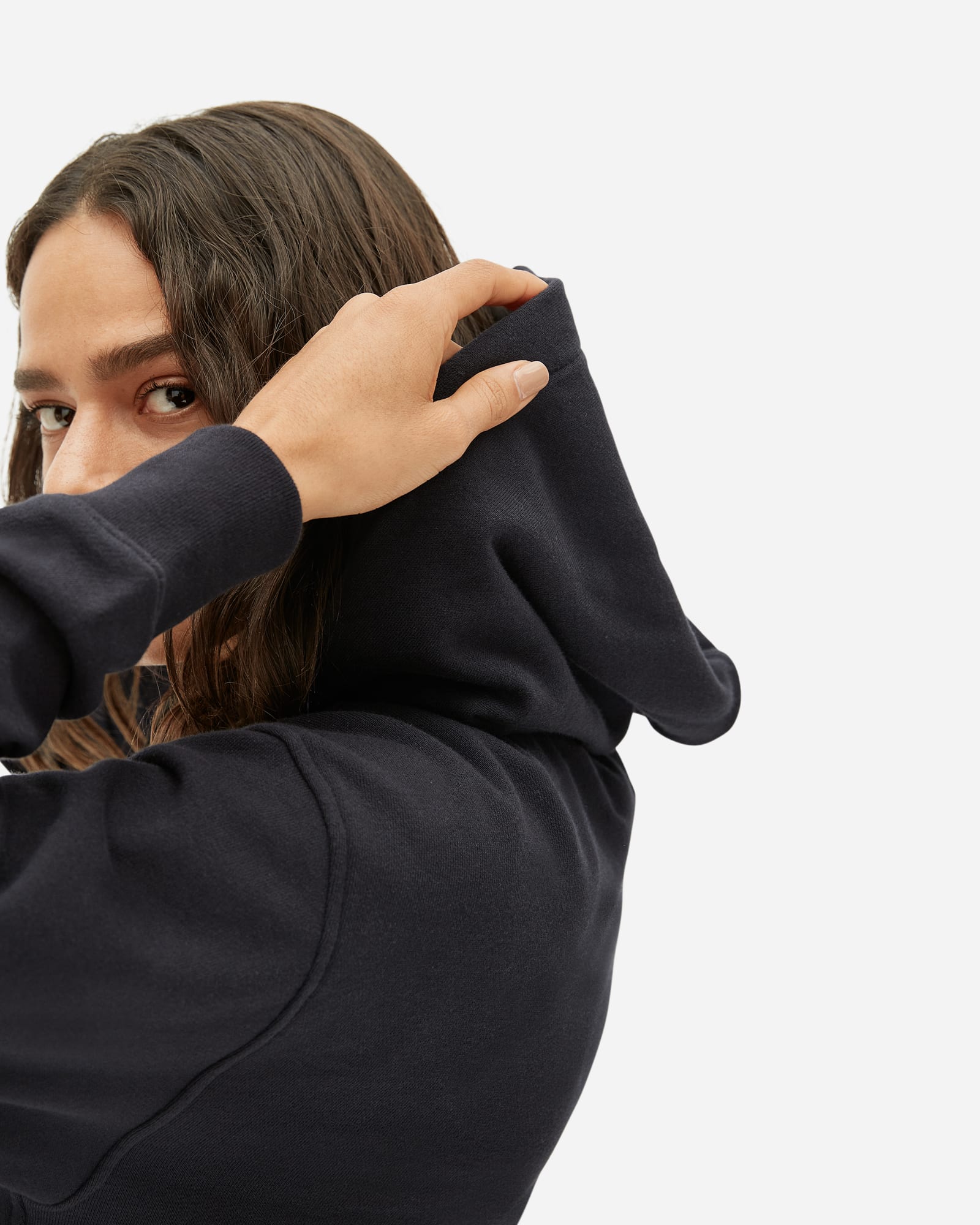 The Lightweight French Terry Hoodie Black Everlane