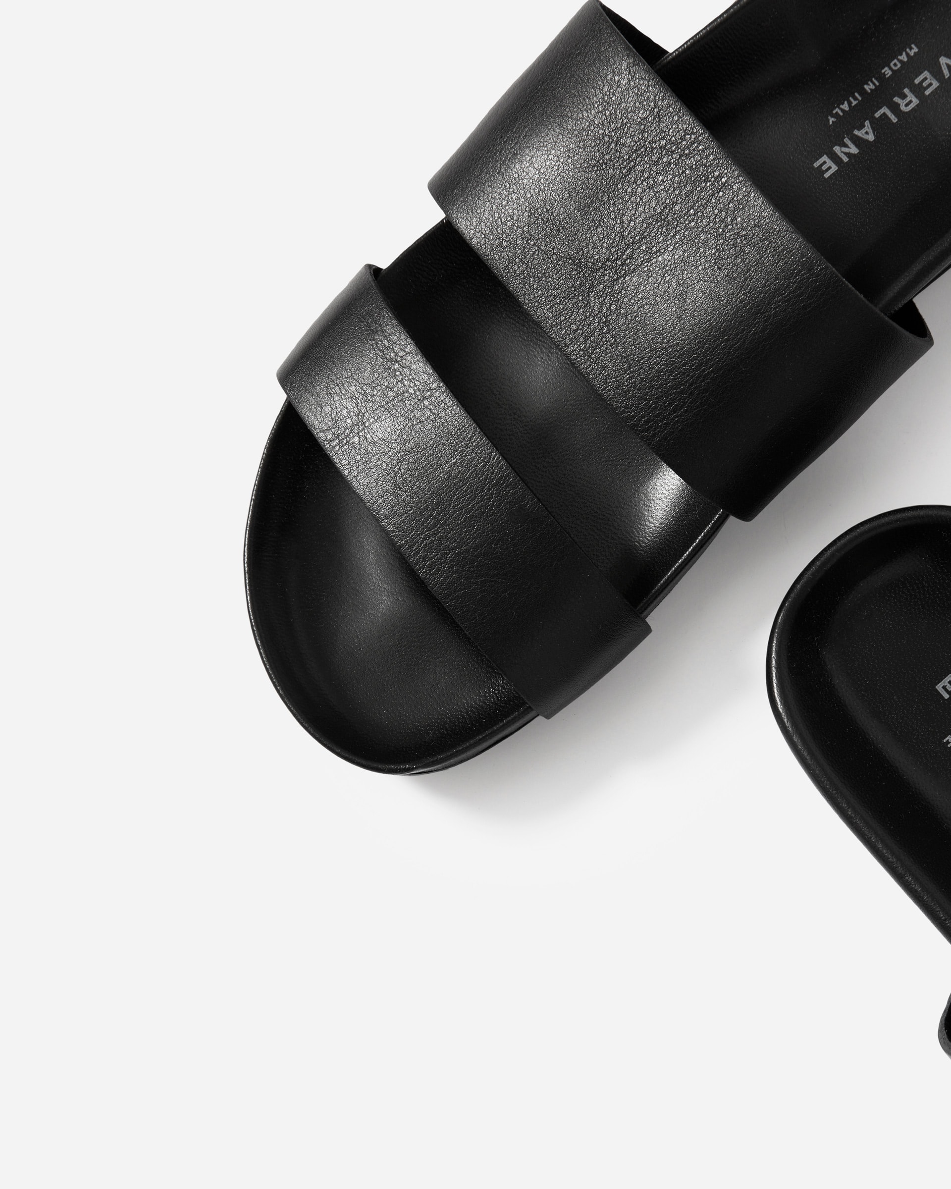 The Form Two-Strap Sandal Black – Everlane