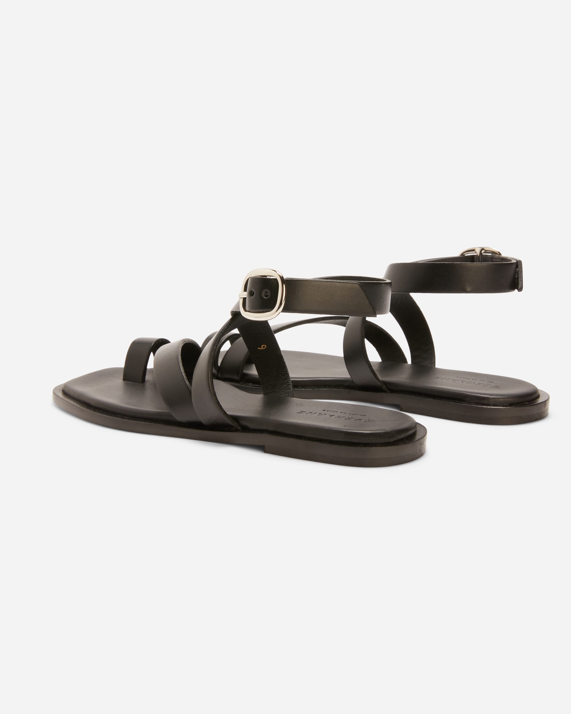 The Italian Leather Wrap Sandal Black – Everlane