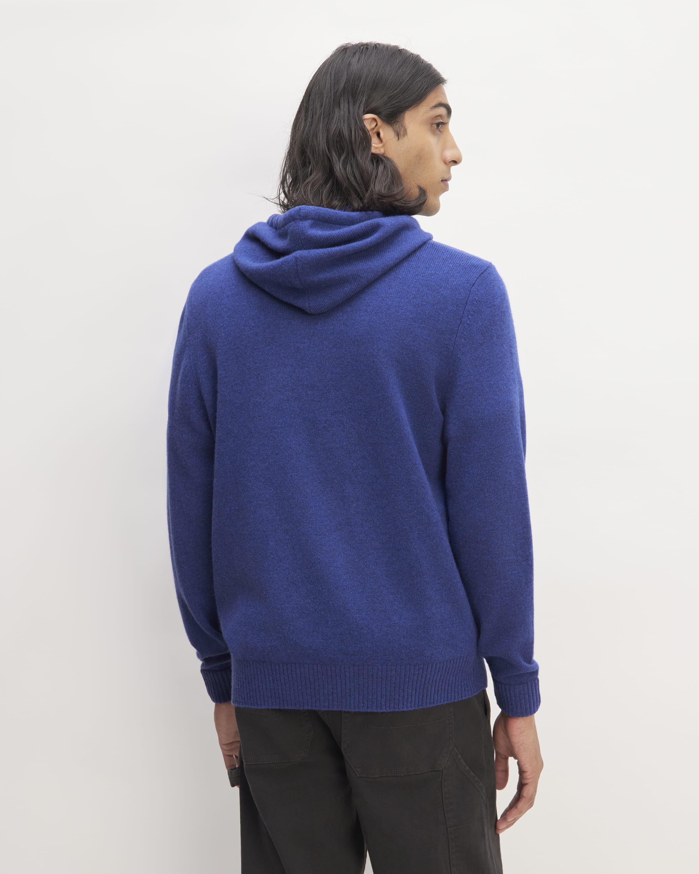 The Felted Merino Hoodie Bellwether Blue Heather Everlane