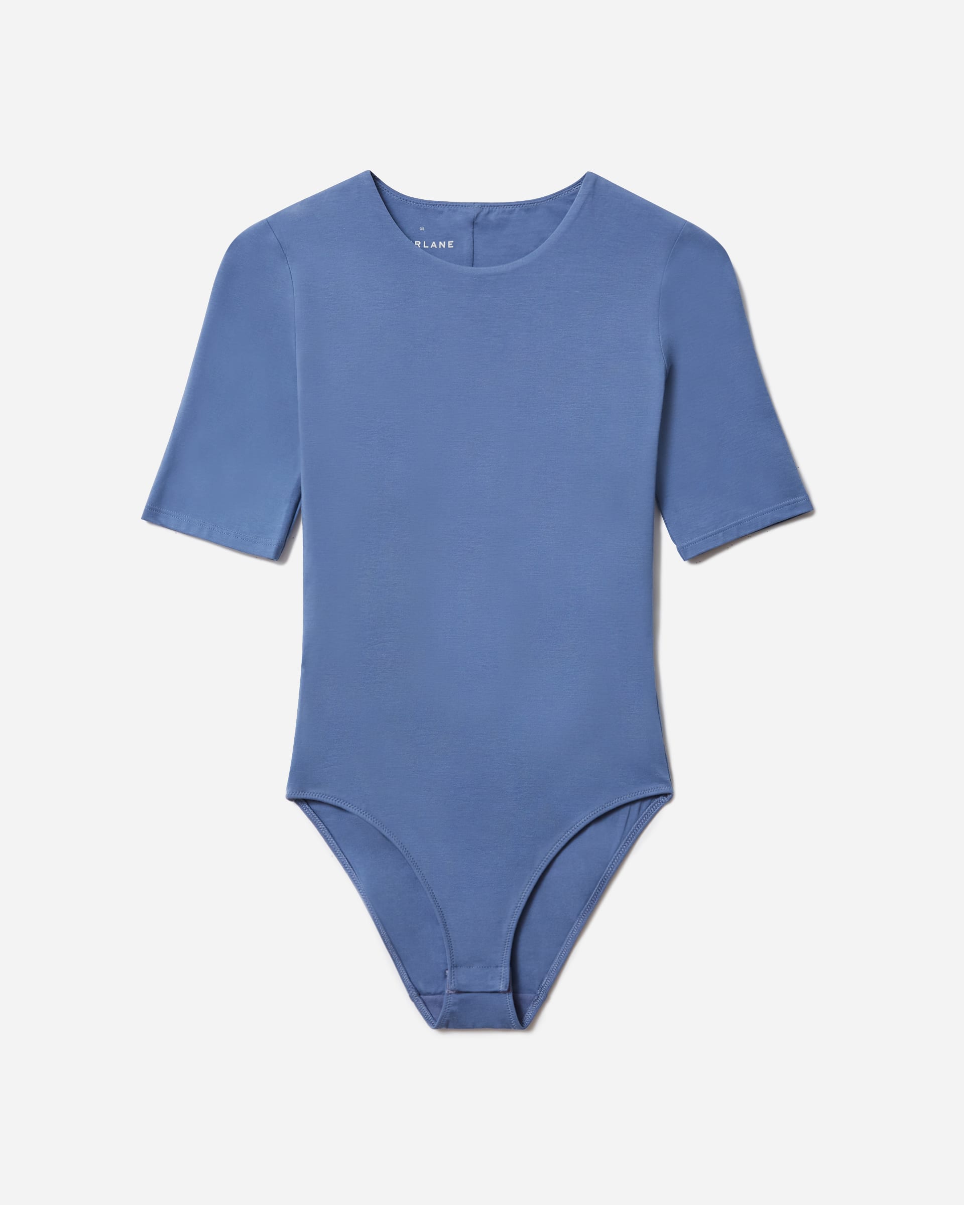 The ShortSleeve Crew Neck Bodysuit French Blue Everlane