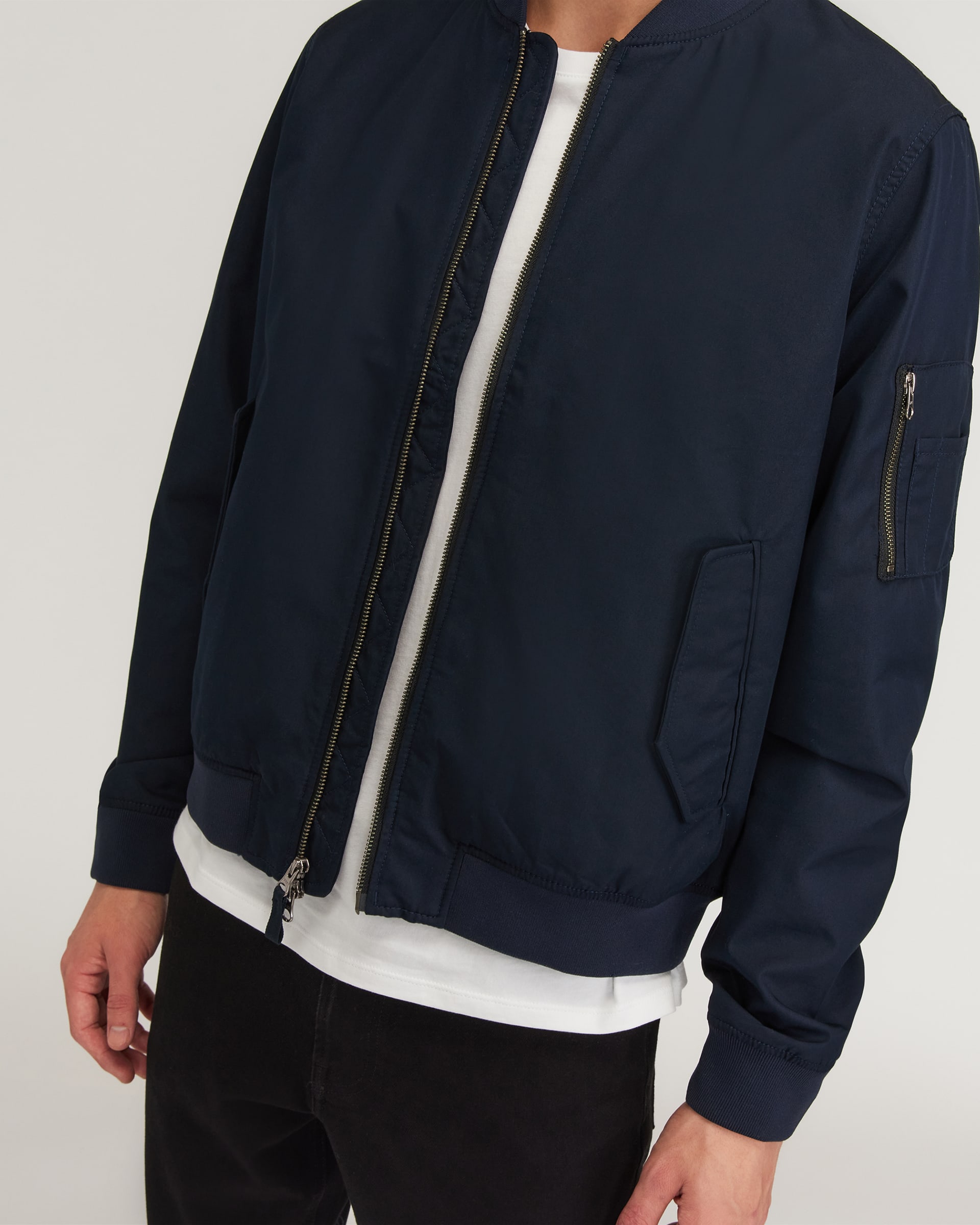 The Bomber Jacket | Uniform Deep Navy – Everlane