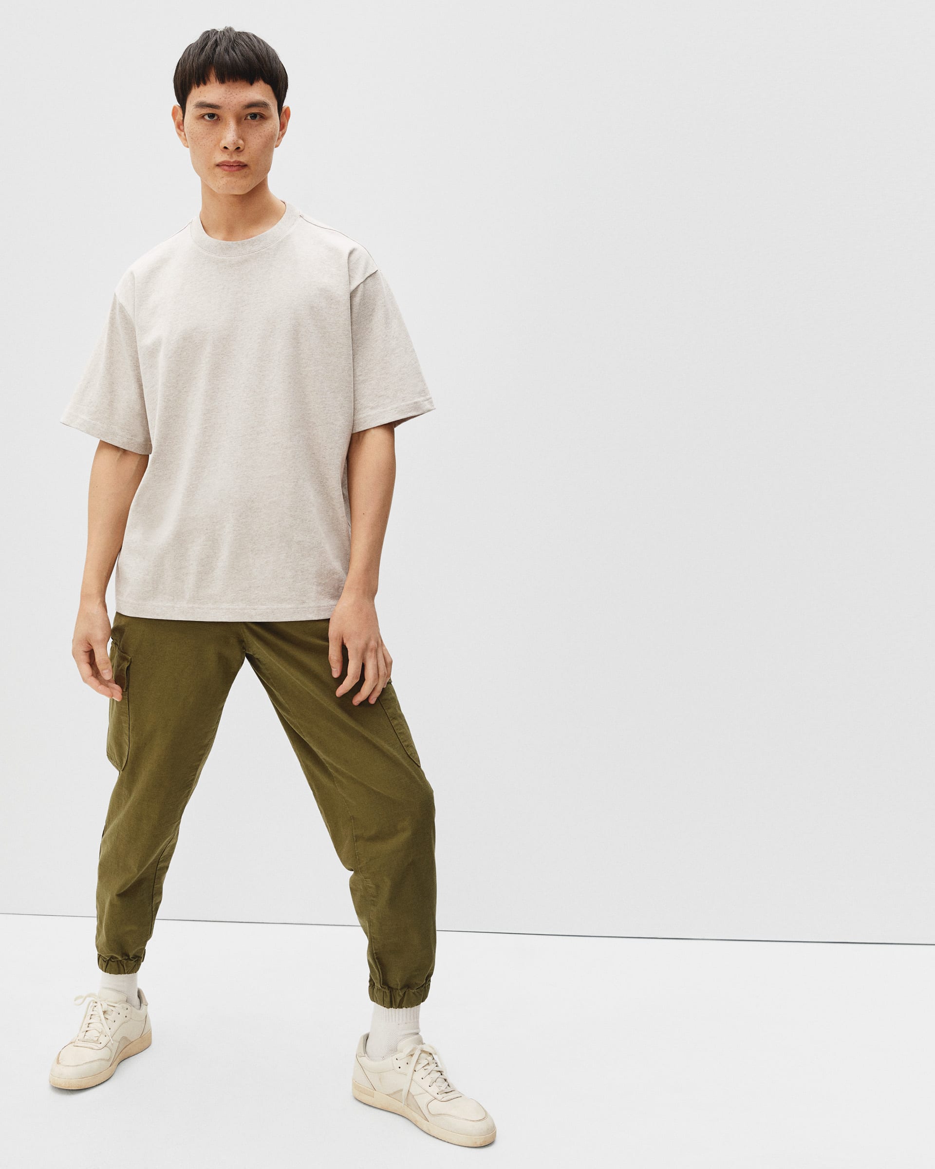The Premium-Weight Relaxed Crew | Uniform Oatmeal – Everlane