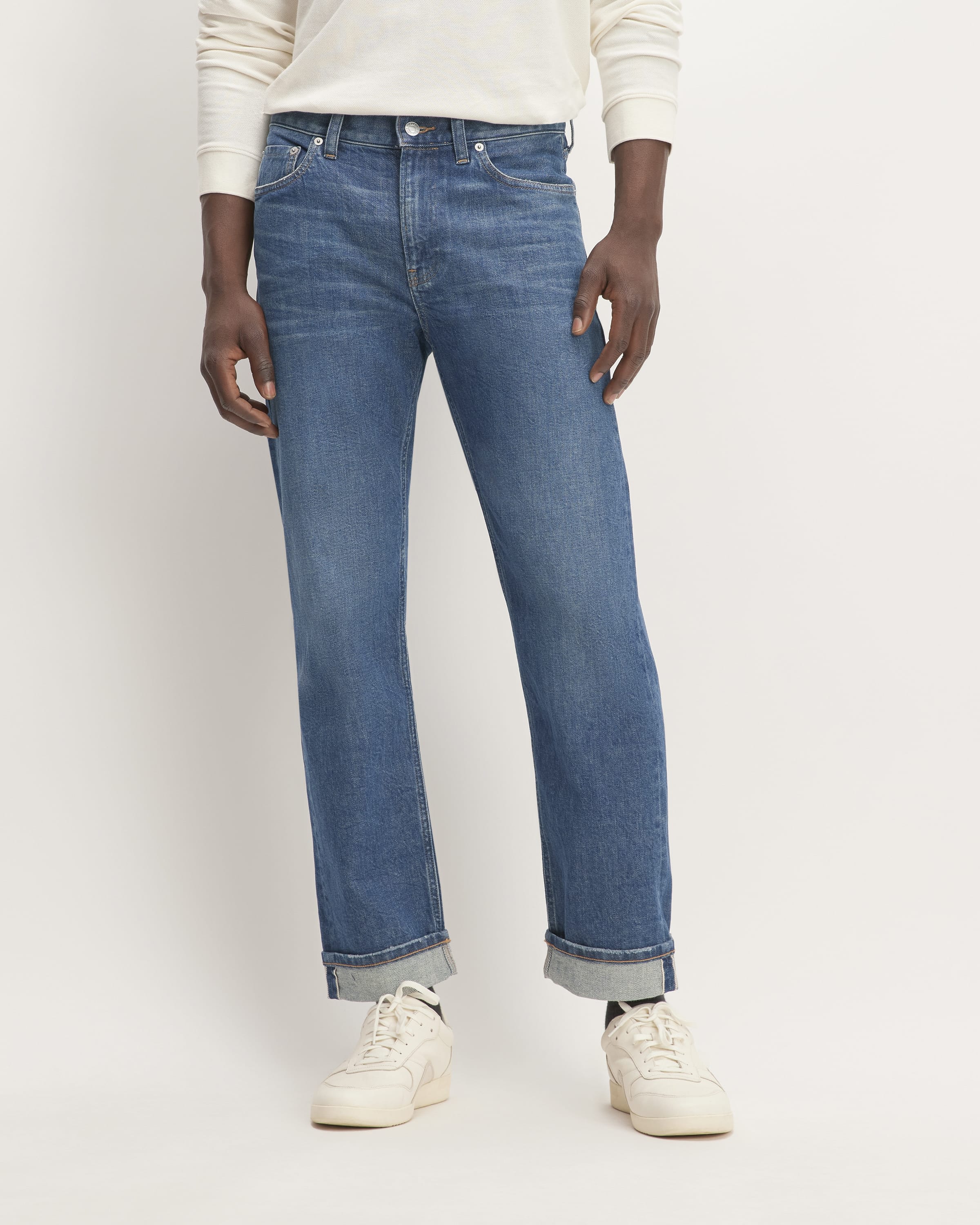 The Selvedge Straight fit Jean Inkwell Blue – Everlane