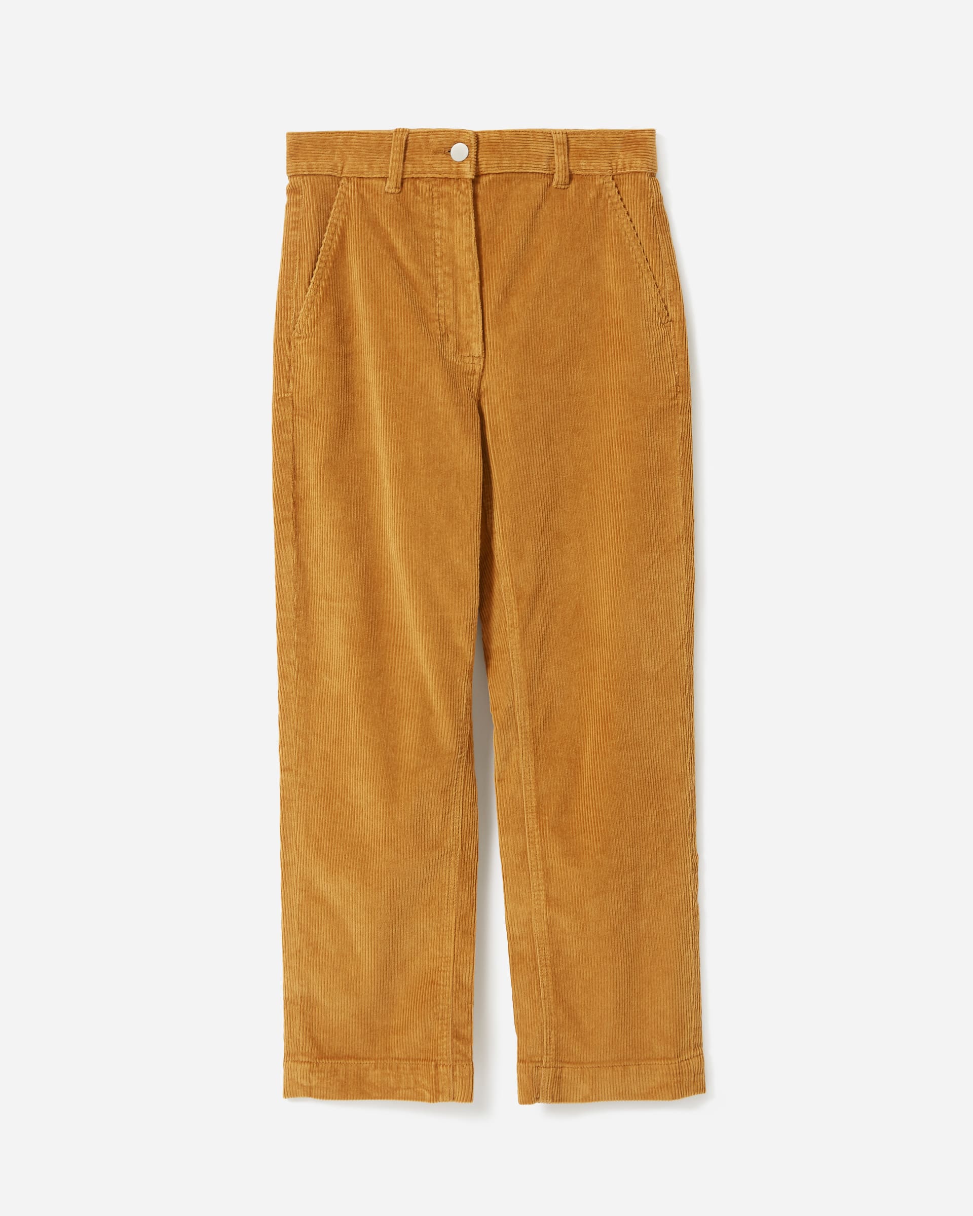 The Corduroy Straight-Leg Crop Golden Brown – Everlane
