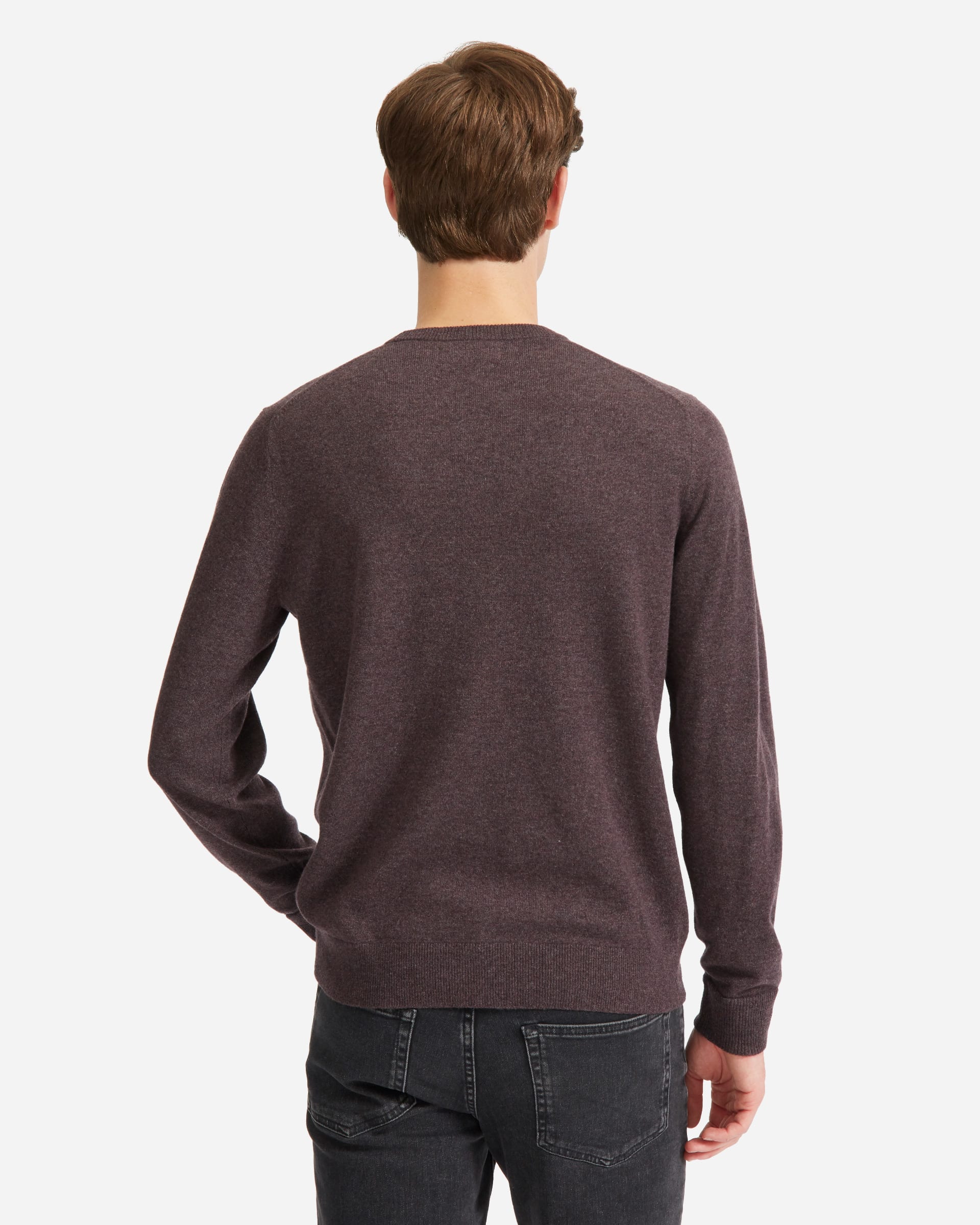 The Grade-A Cashmere Crew Heathered Thistle – Everlane