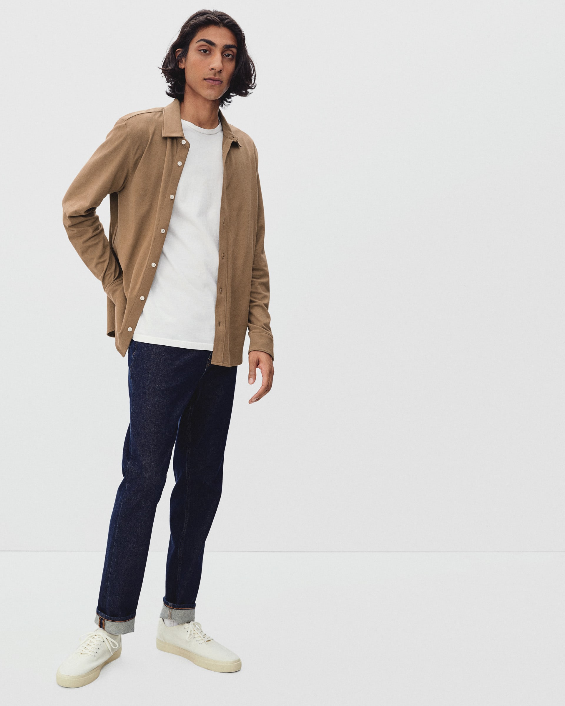 The Performance Button-Down Shirt Toasted Coconut – Everlane
