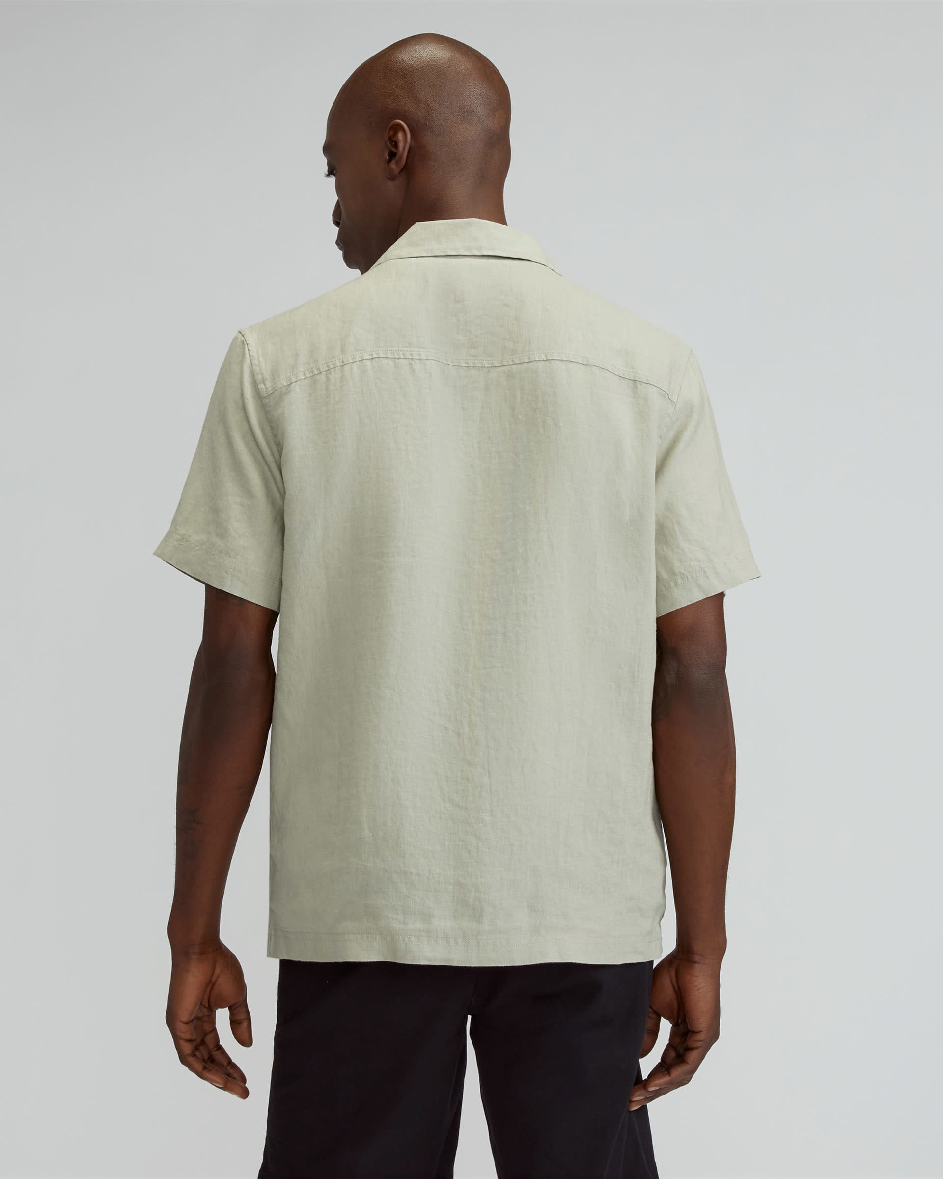 The Relaxed Linen ShortSleeve Shirt Seagrass Everlane
