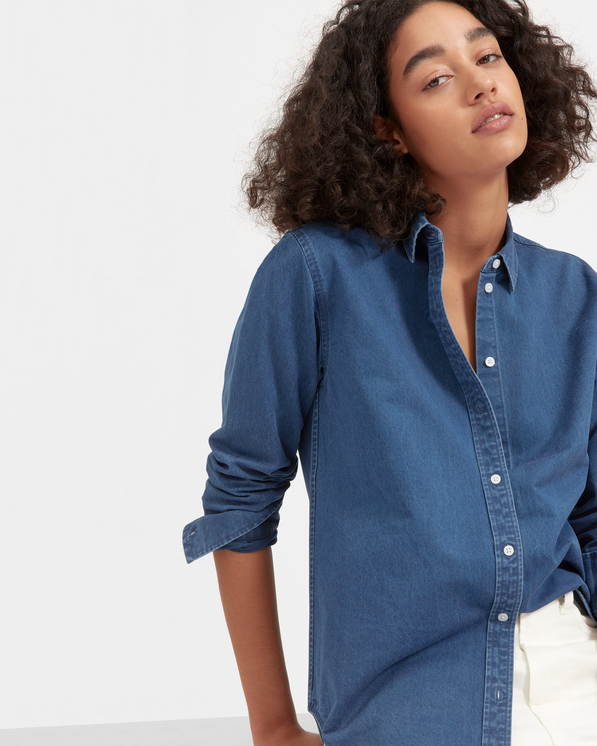 The Relaxed Jean Shirt Medium Indigo – Everlane