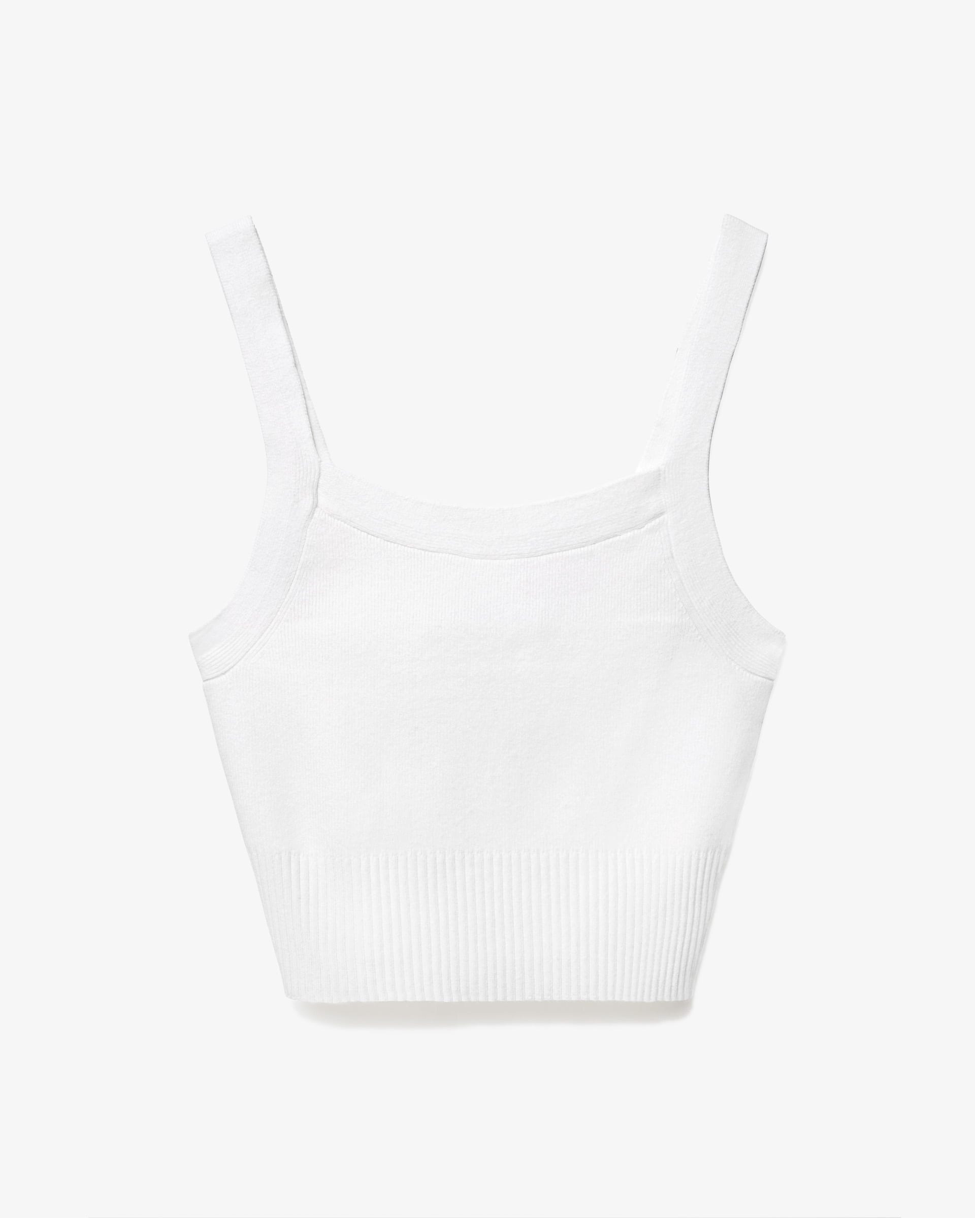 The Cropped Sweater Cami White – Everlane