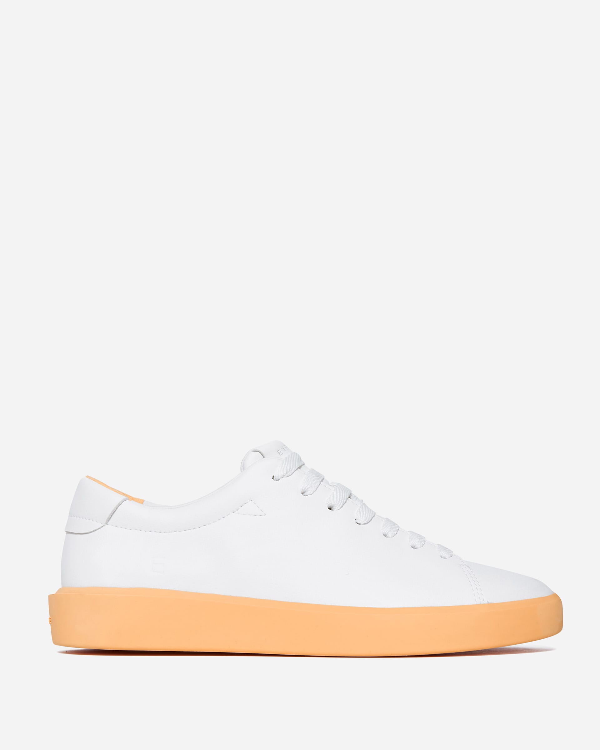 The ReLeather® Tennis Shoe White / Papaya – Everlane