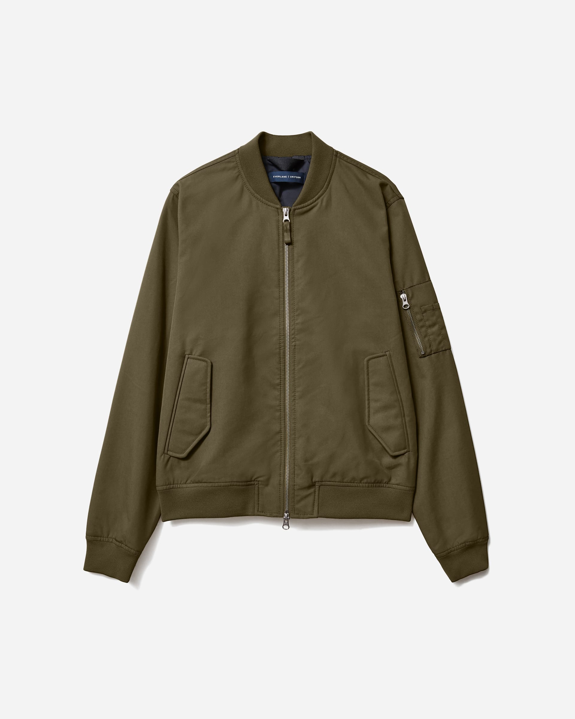 The Bomber Jacket Uniform Dark Olive Everlane
