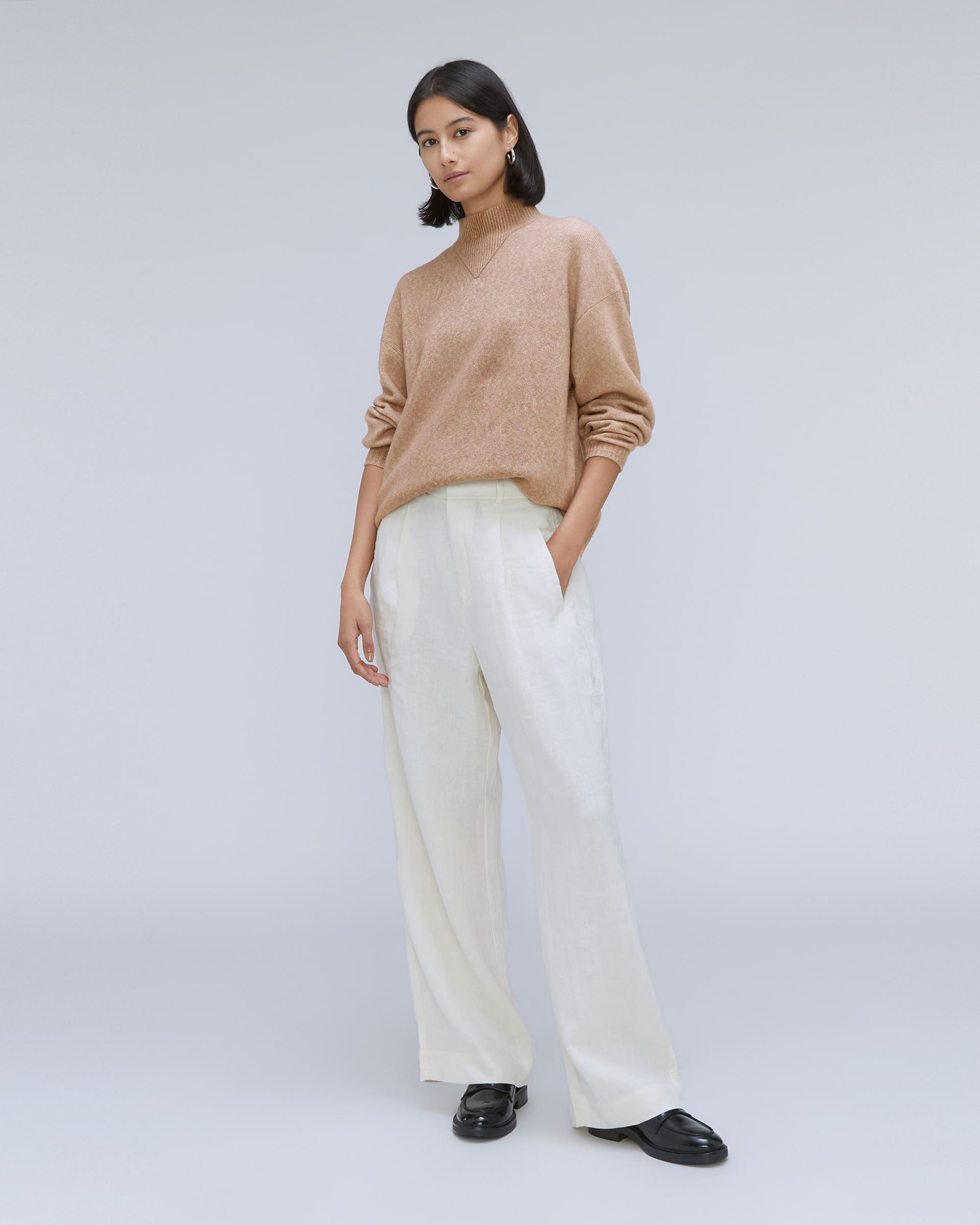 The Cozy-Stretch Pullover Taupe Grey – Everlane