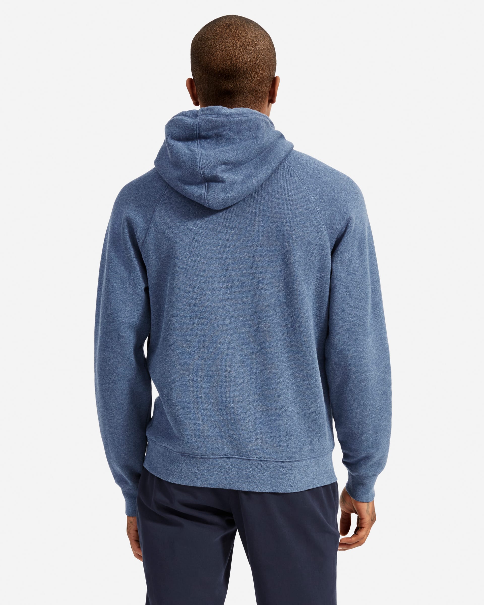 The Lightweight French Terry Hoodie Heathered Blue – Everlane