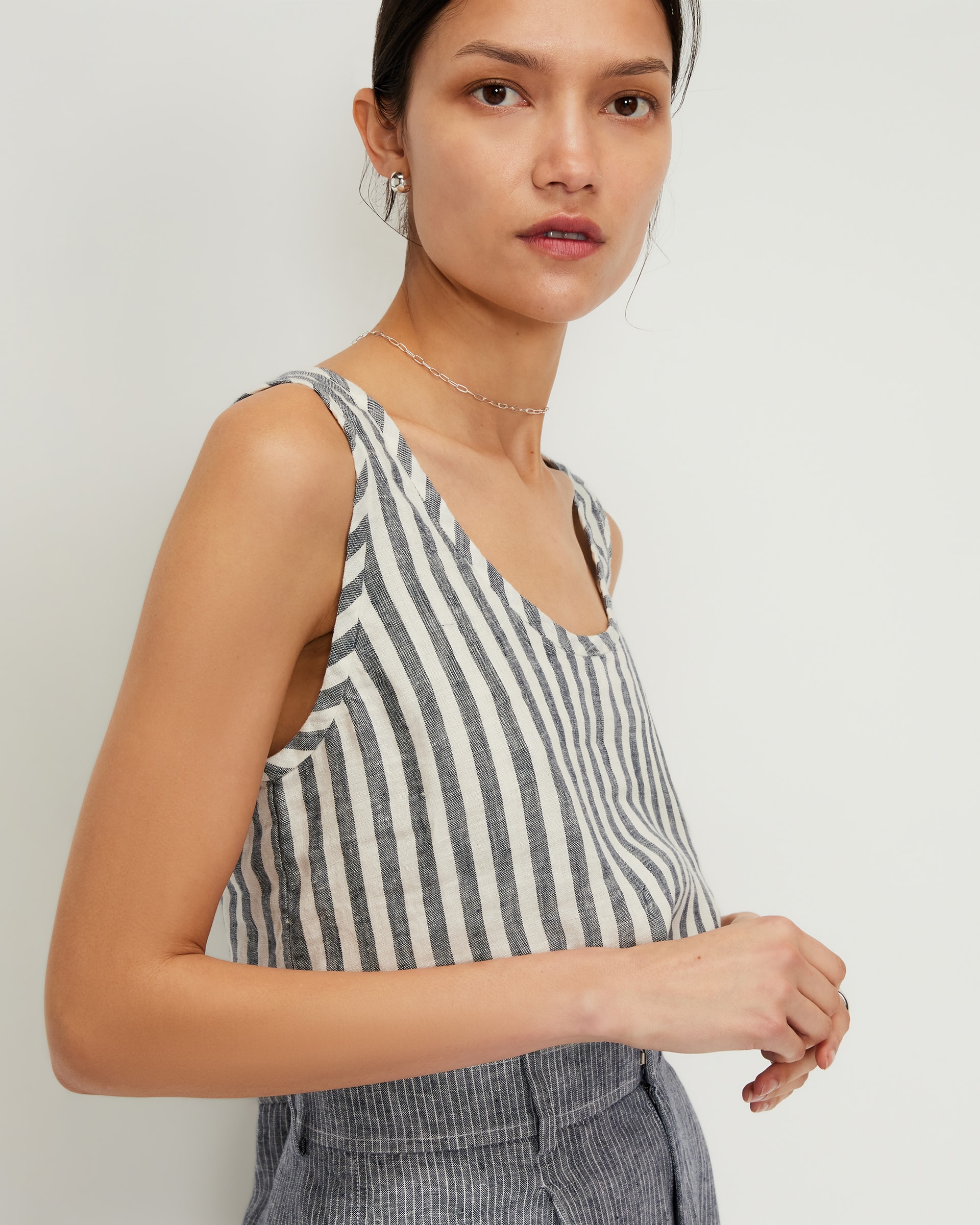 Linen Scoop Neck Below The Knee Dress by Bloomingdale's