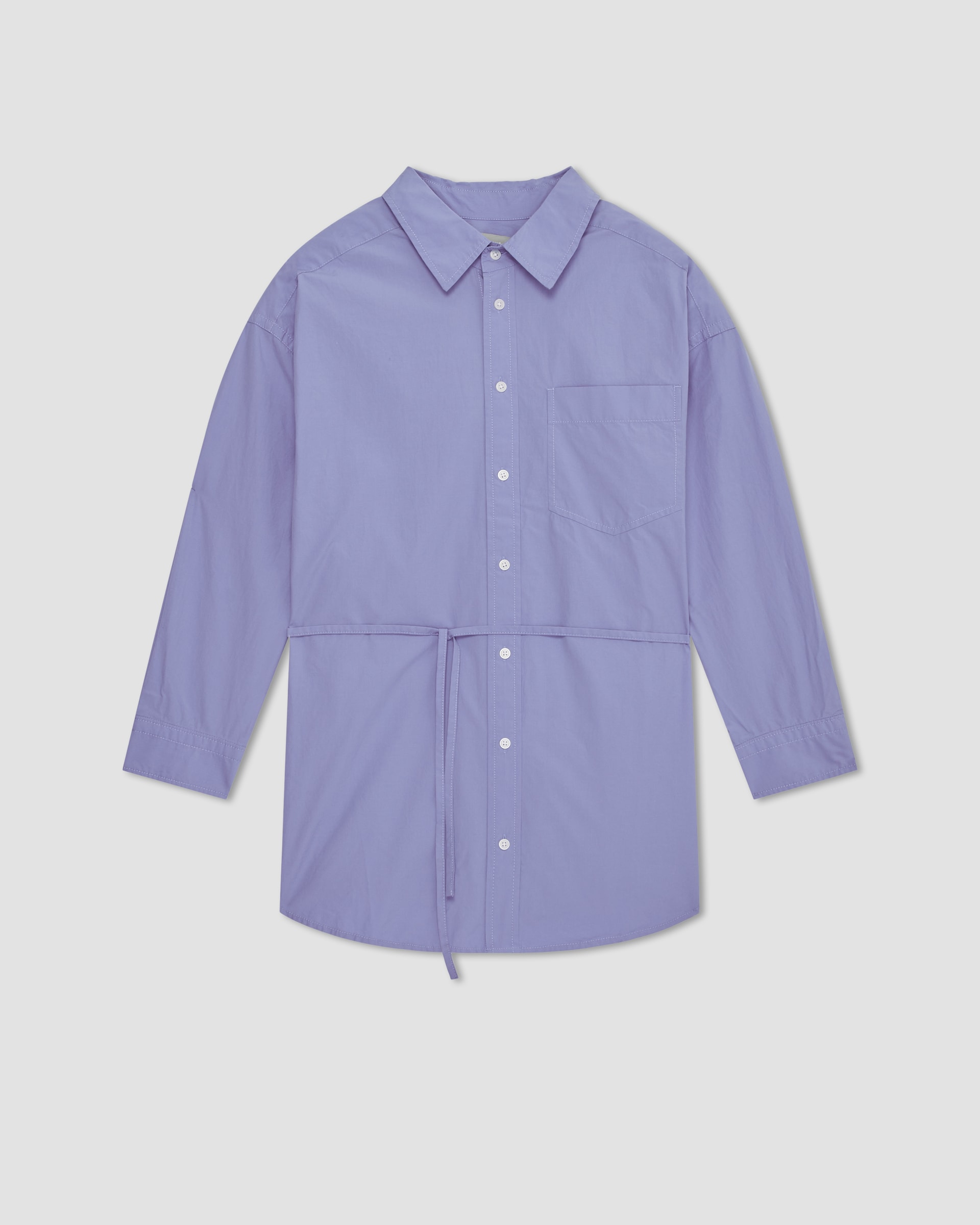 The Poplin Tie Back Shirt Cornflower Blue – Everlane