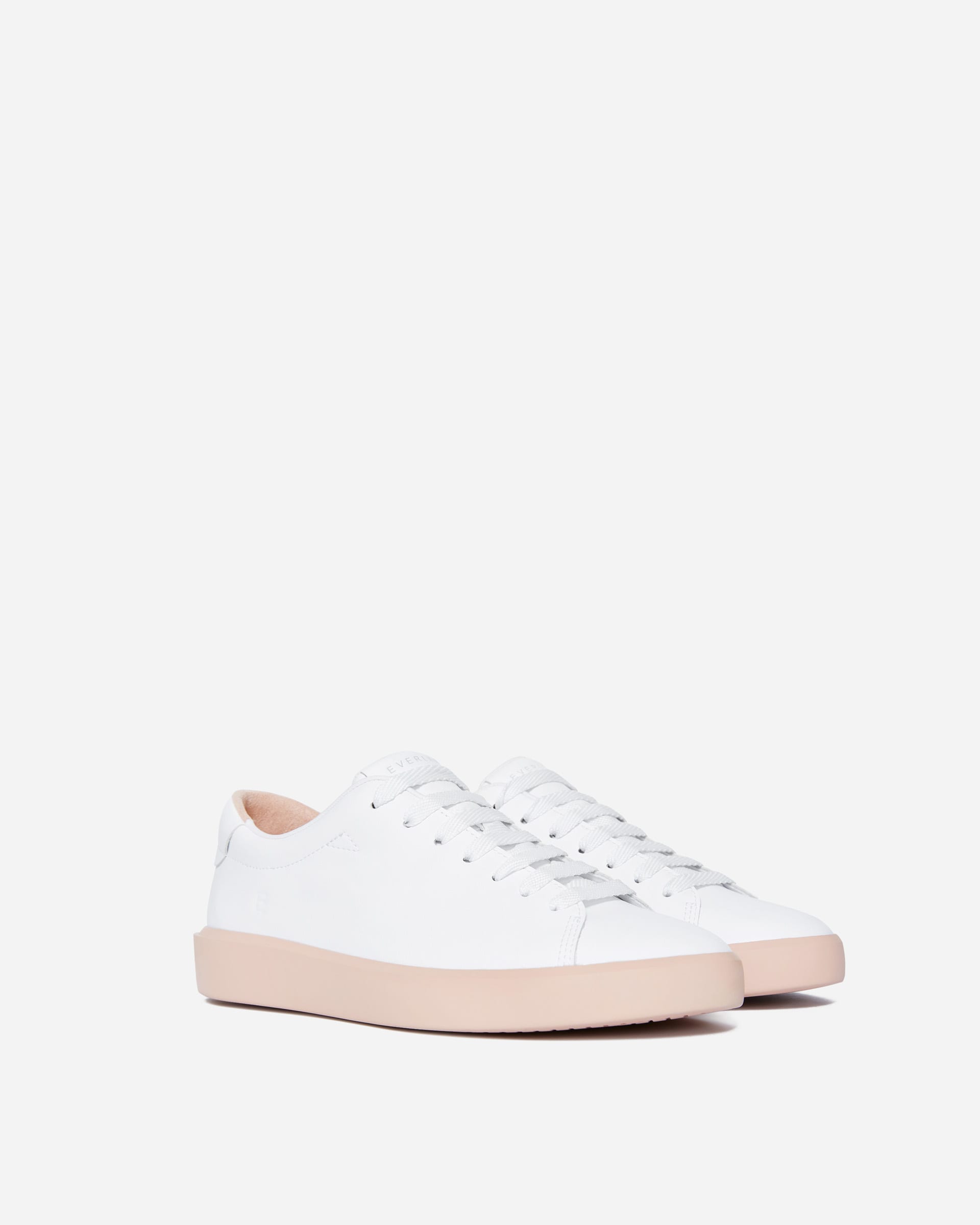 The ReLeather® Tennis Shoe White / Pale Pink – Everlane