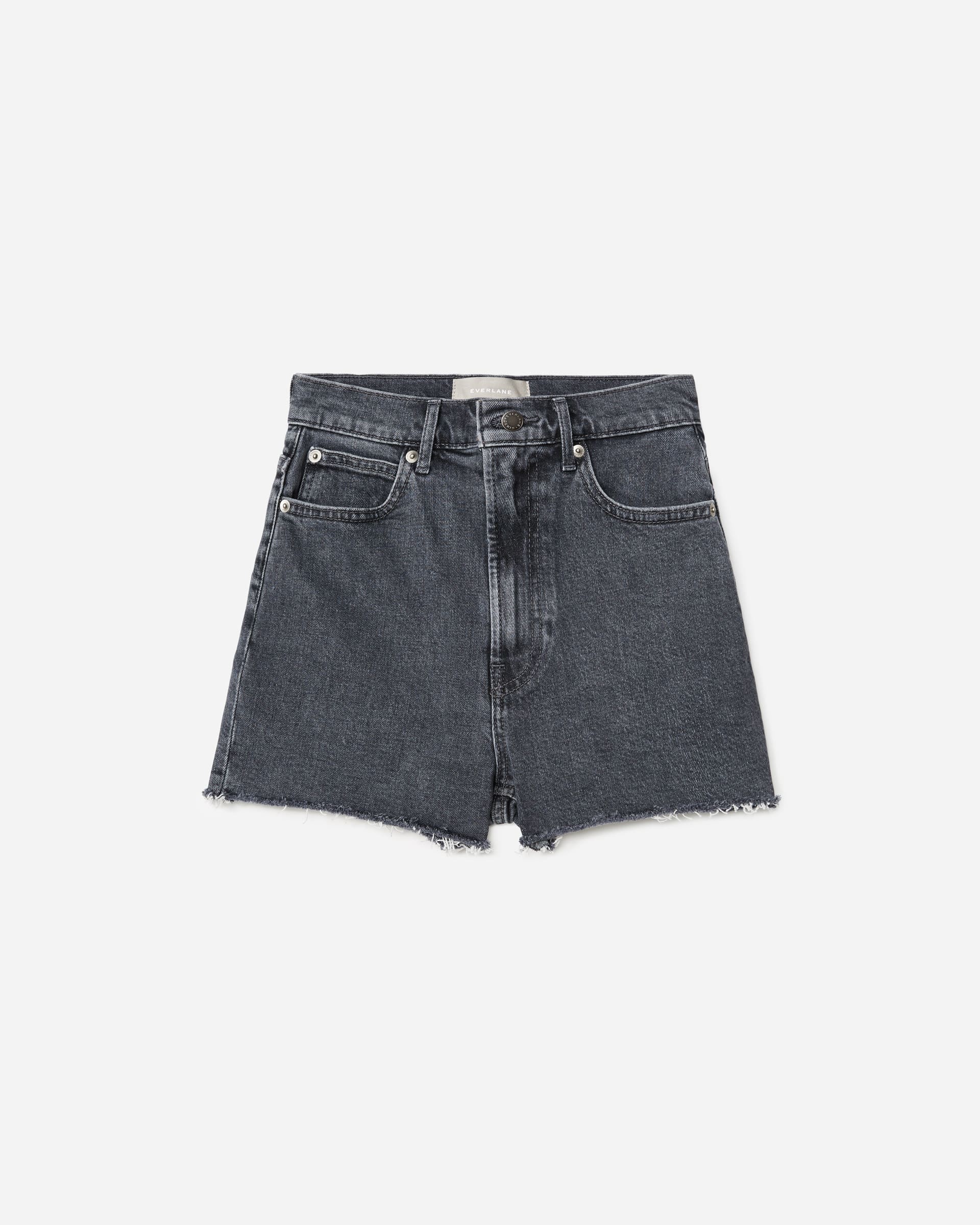The Way-High Jean Short Washed Charcoal – Everlane