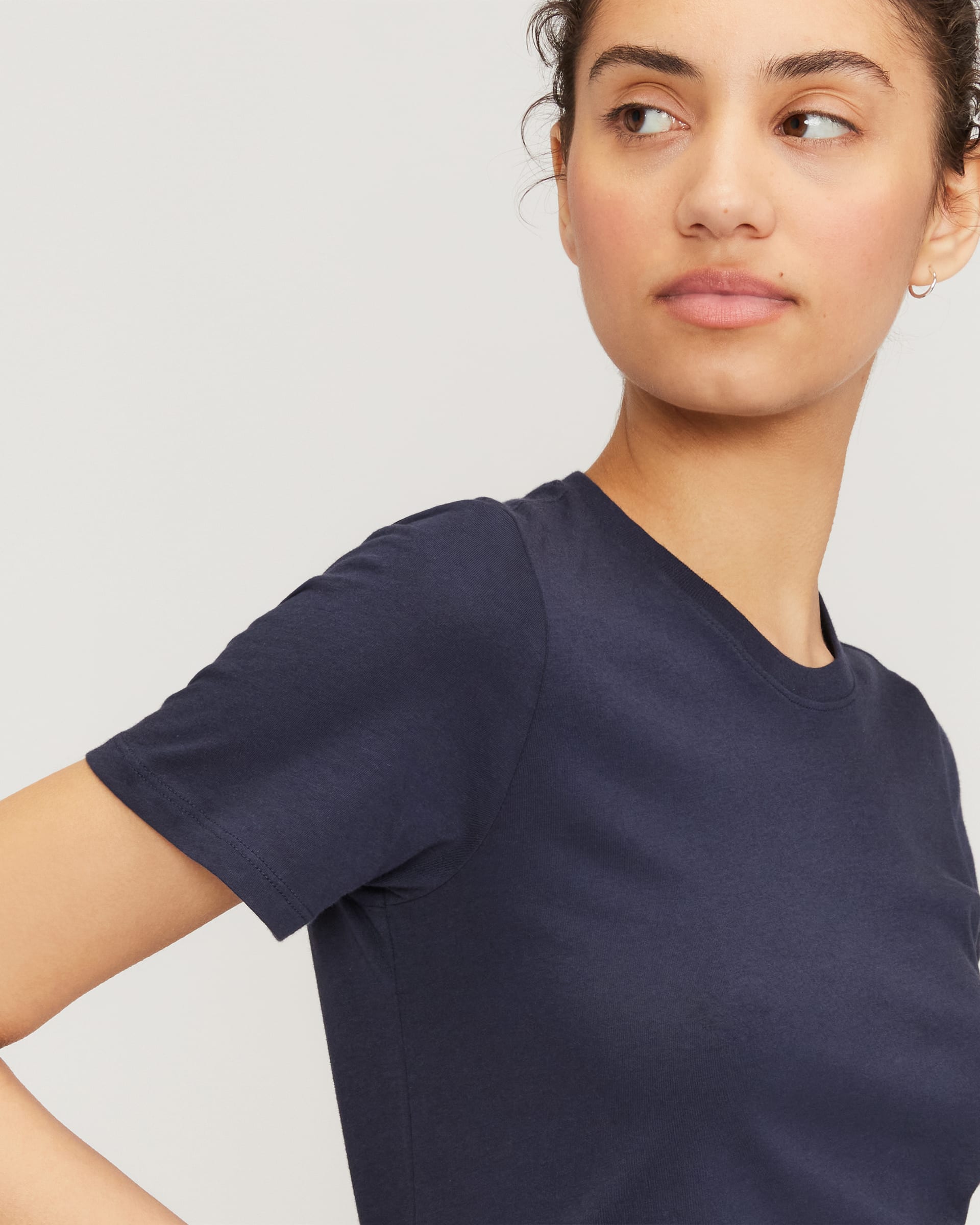 The Organic Cotton Crew Tee Navy – Everlane