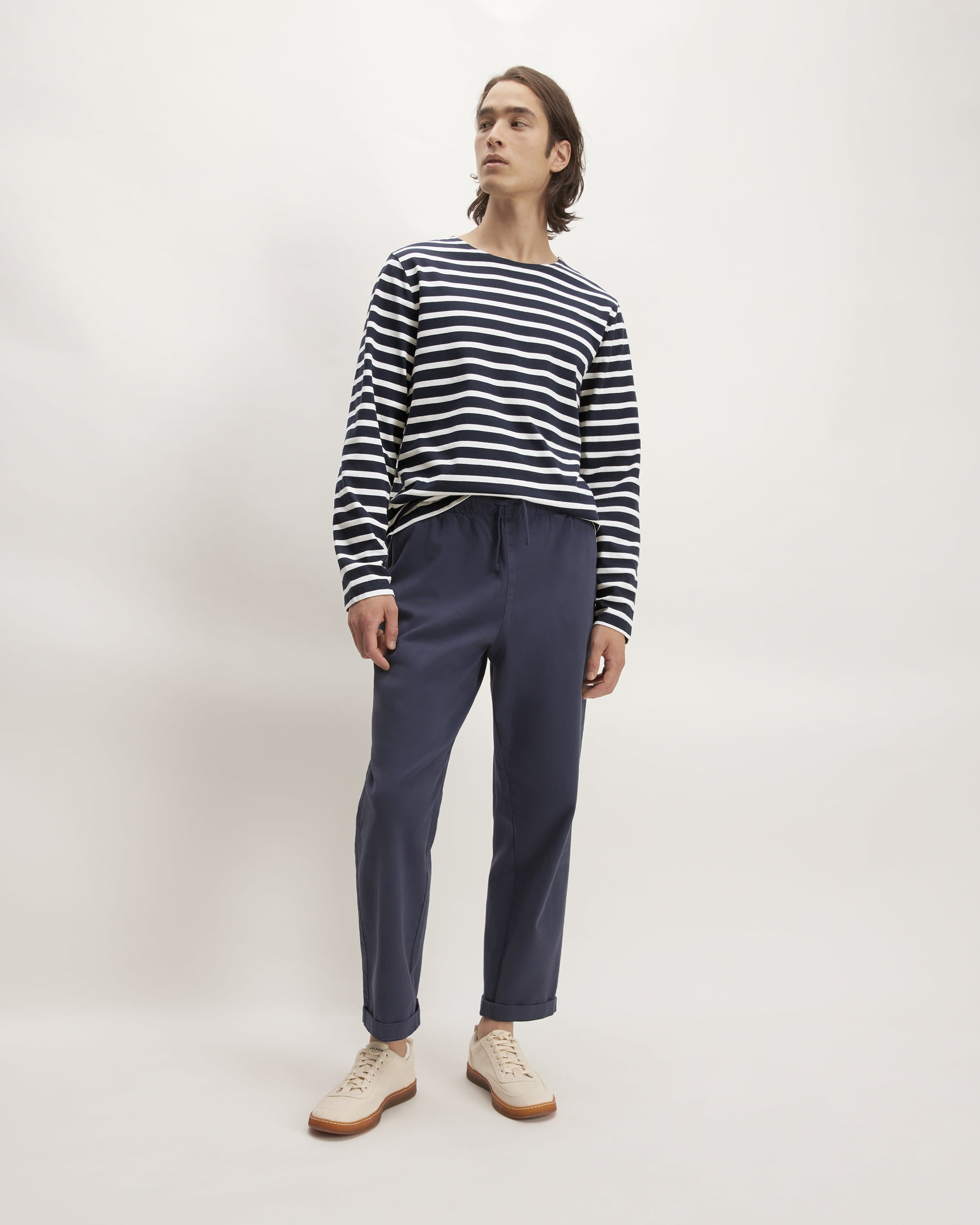 Sailor Tee - Alpine Weight - Grey Marle with Silver X