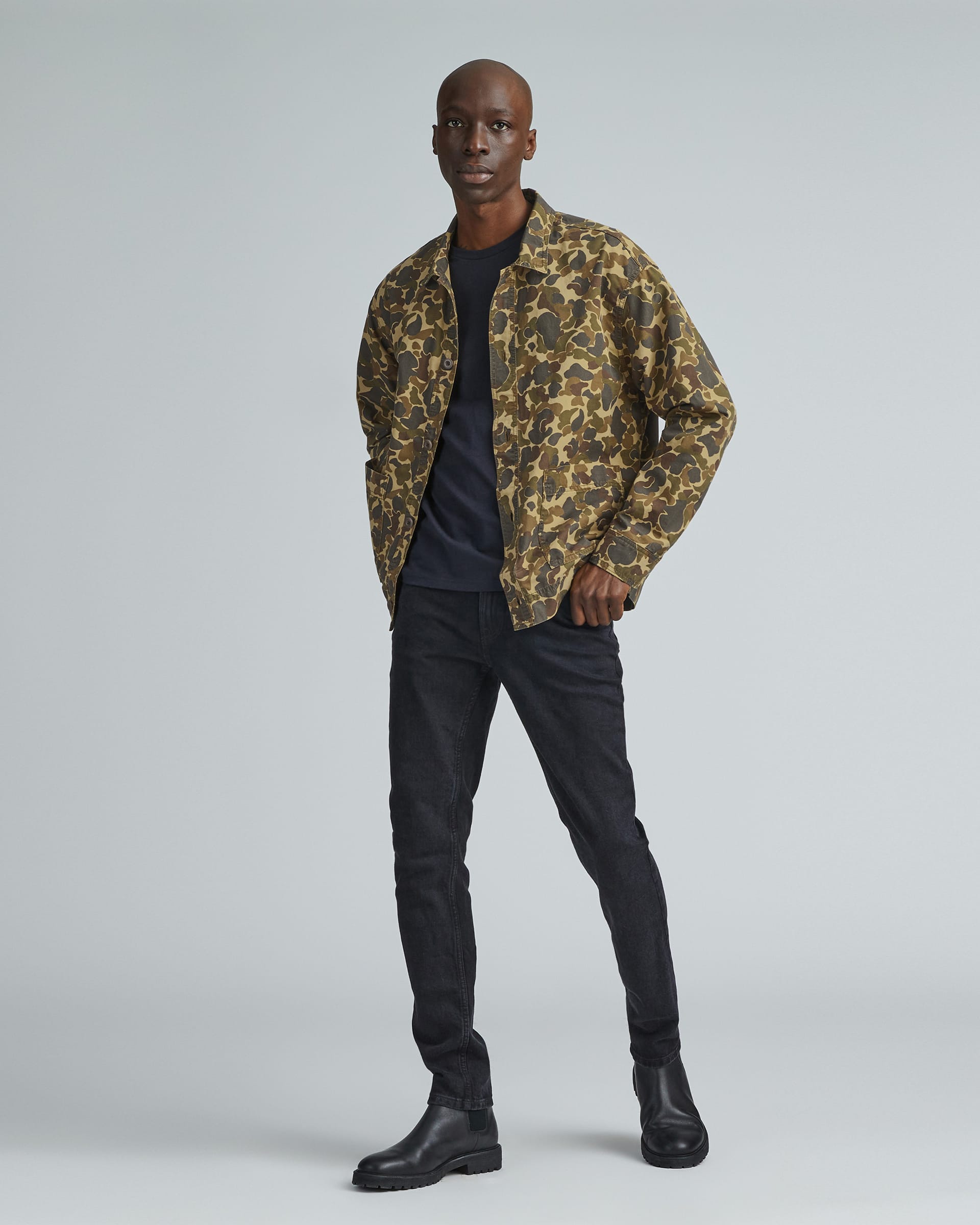 The Camo Utility Jacket Fennel Seed Camo Everlane