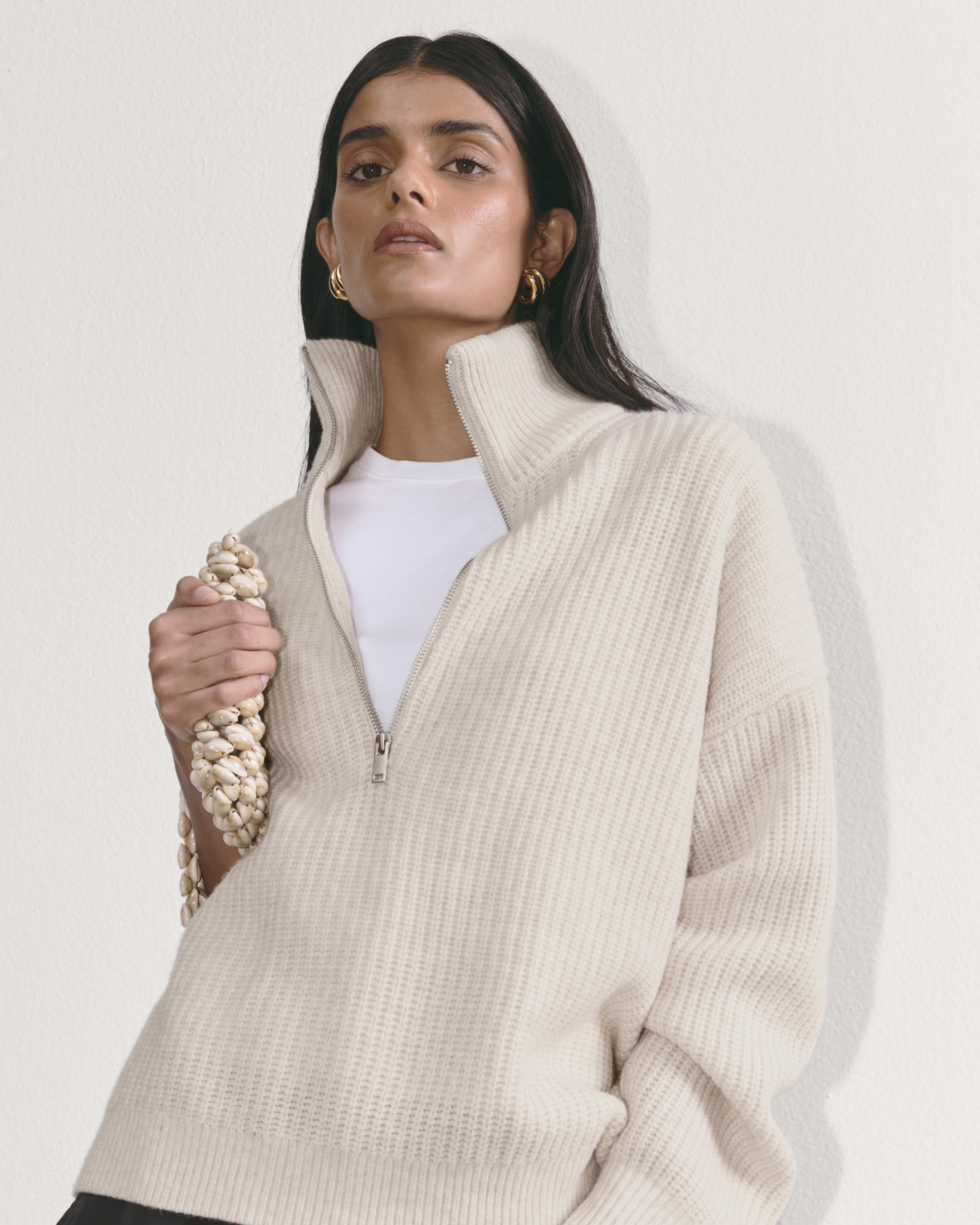 The Half-Zip Sweater in Luxe Merino 2