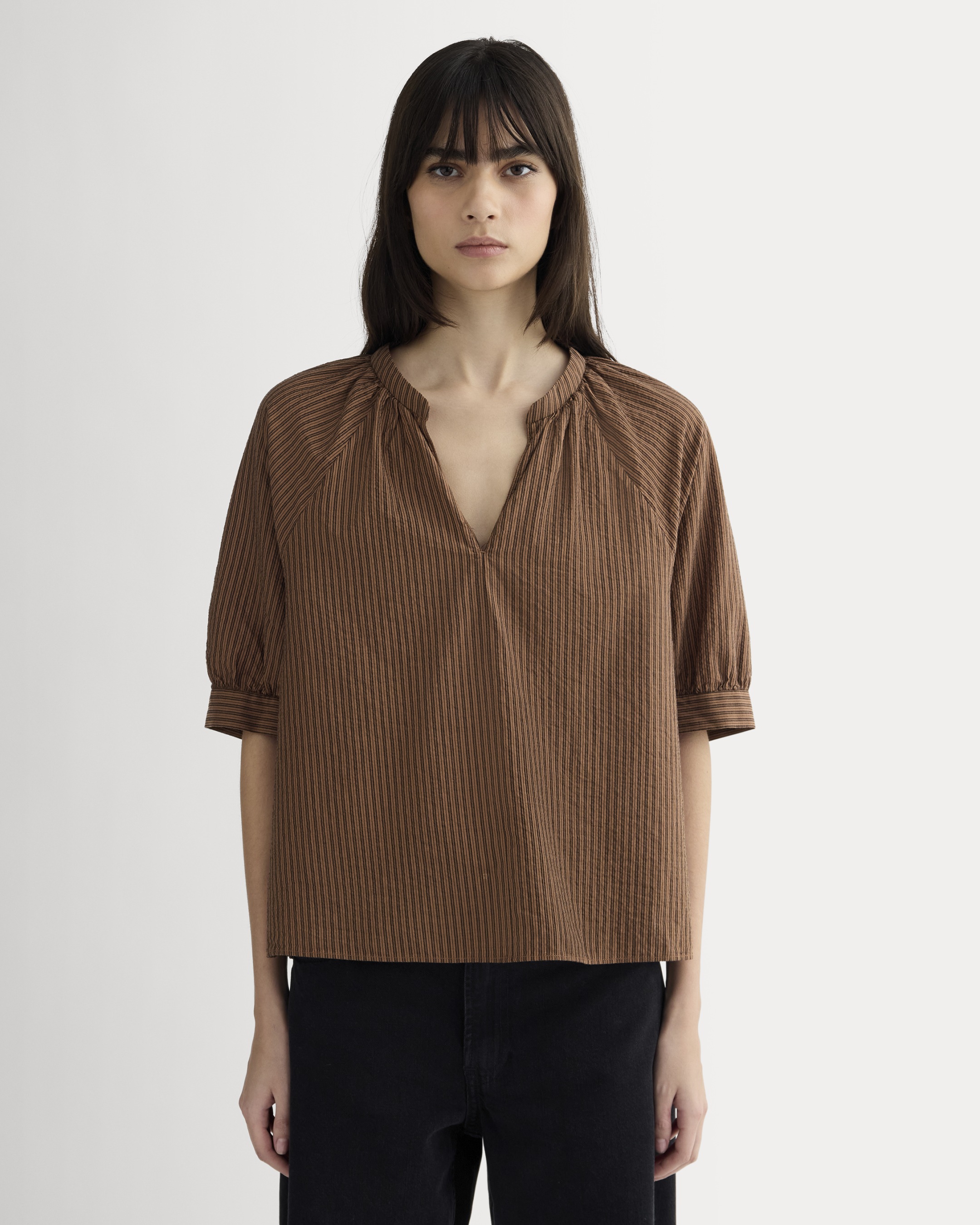 The Gauze Gathered Top