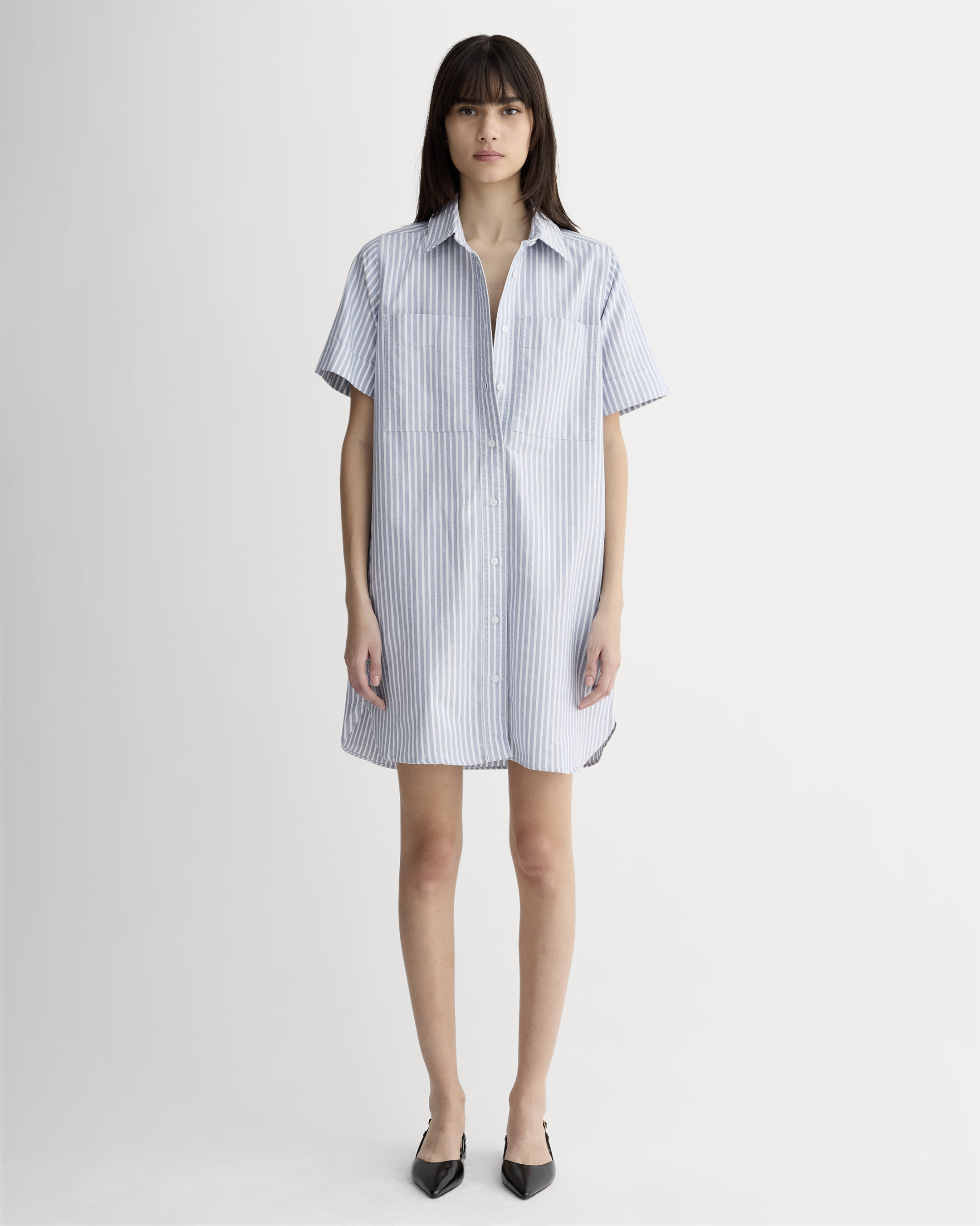 The Oxford Short-Sleeve Shirt Dress