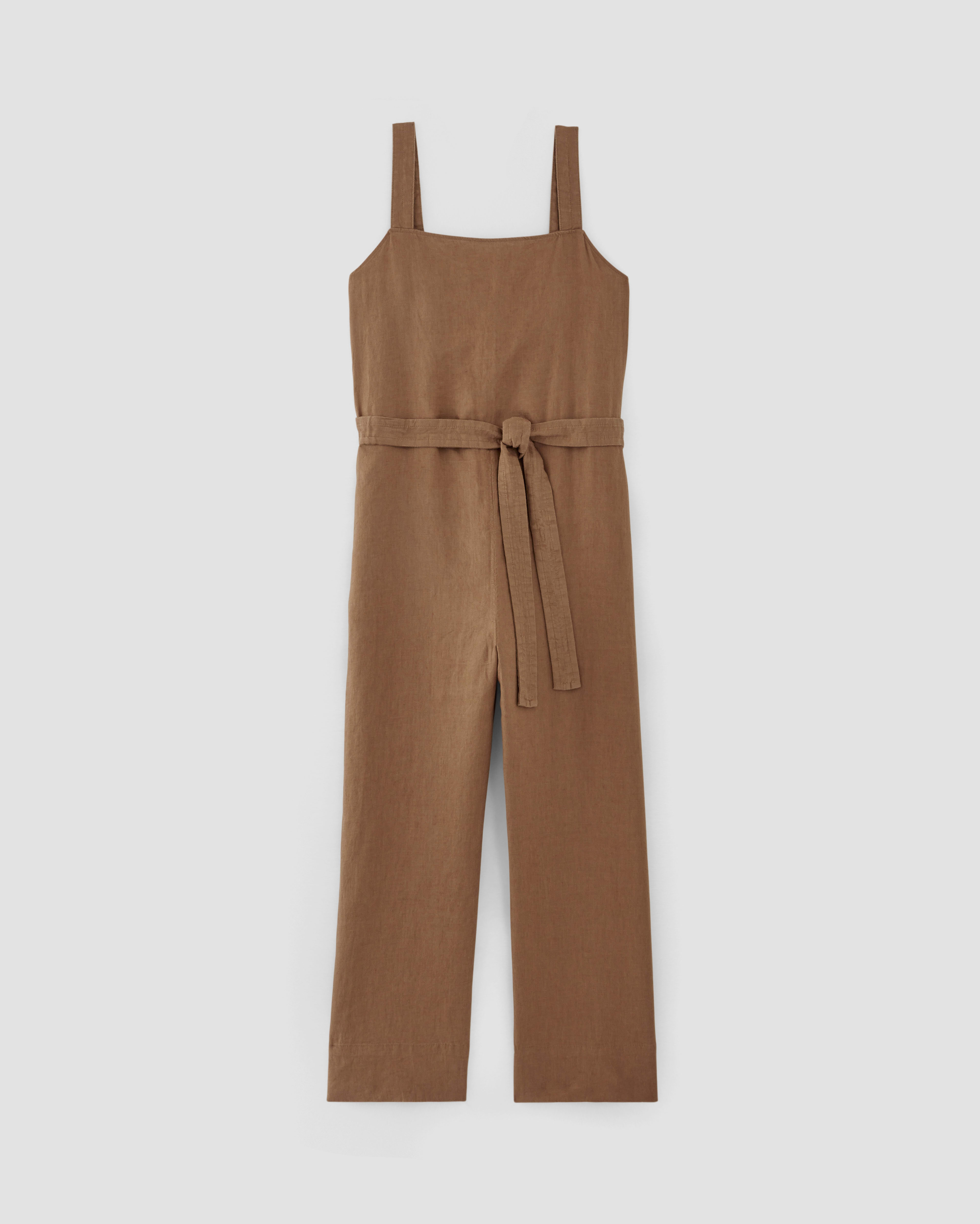 Image of The Linen Side-Button Jumpsuit